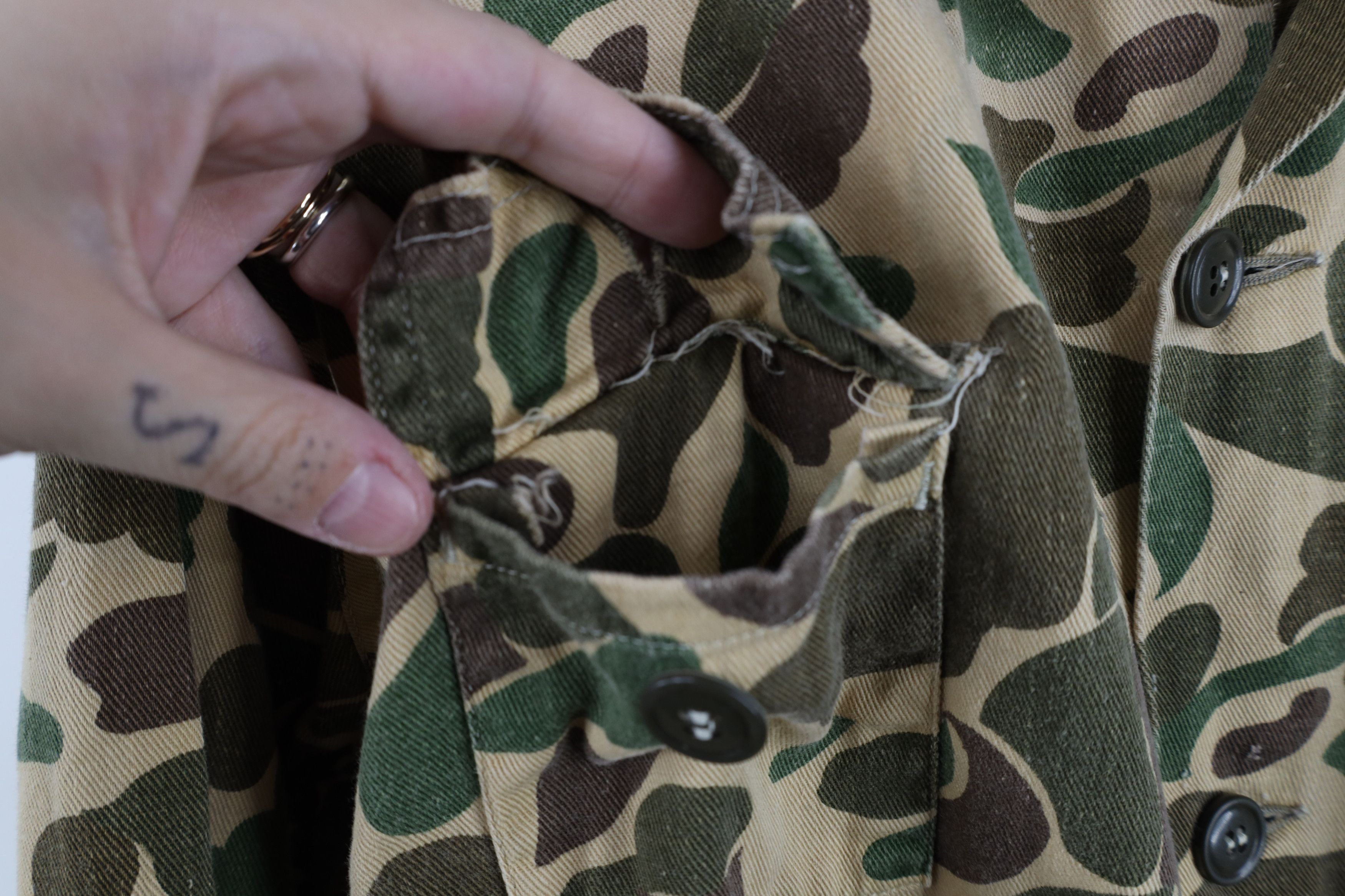 Vintage Vintage 70s Streetwear Frogskin Camouflage Field Jacket USA Size US XXL / EU 58 / 5 - 8 Thumbnail