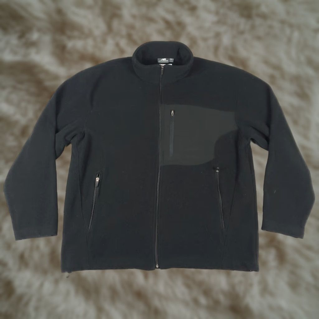 New Balance New Balance Jacket Mens Size Large Black Fleece Full Zip Up Coat Sweater Size US L / EU 52-54 / 3 - 1 Thumbnail