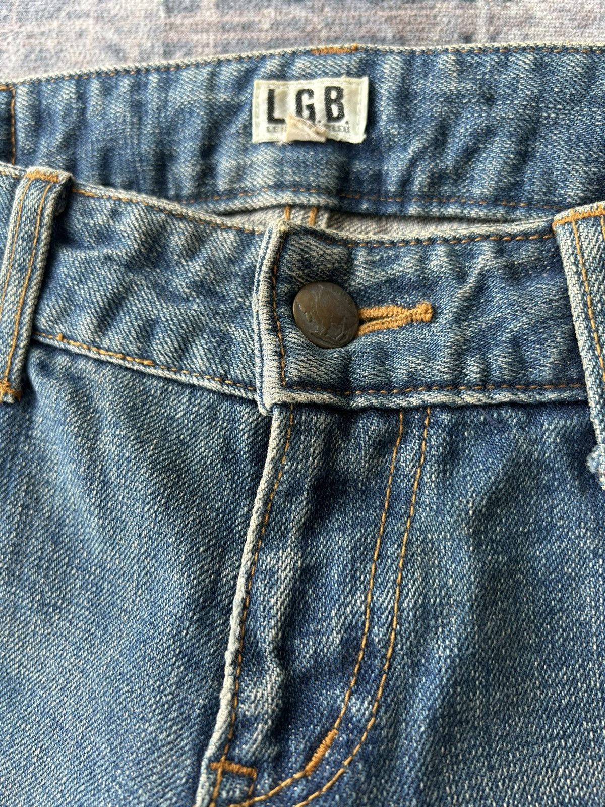 Le Grande Bleu (L.G.B.) LGB Rockstar Zipper Jeans Size US 30 / EU 46 - 16 Thumbnail