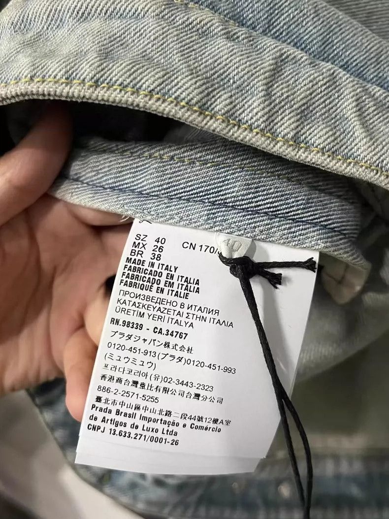 Prada Prada Denim Jacket with Triangle Logo -2505 Size US M / EU 48-50 / 2 - 7 Thumbnail