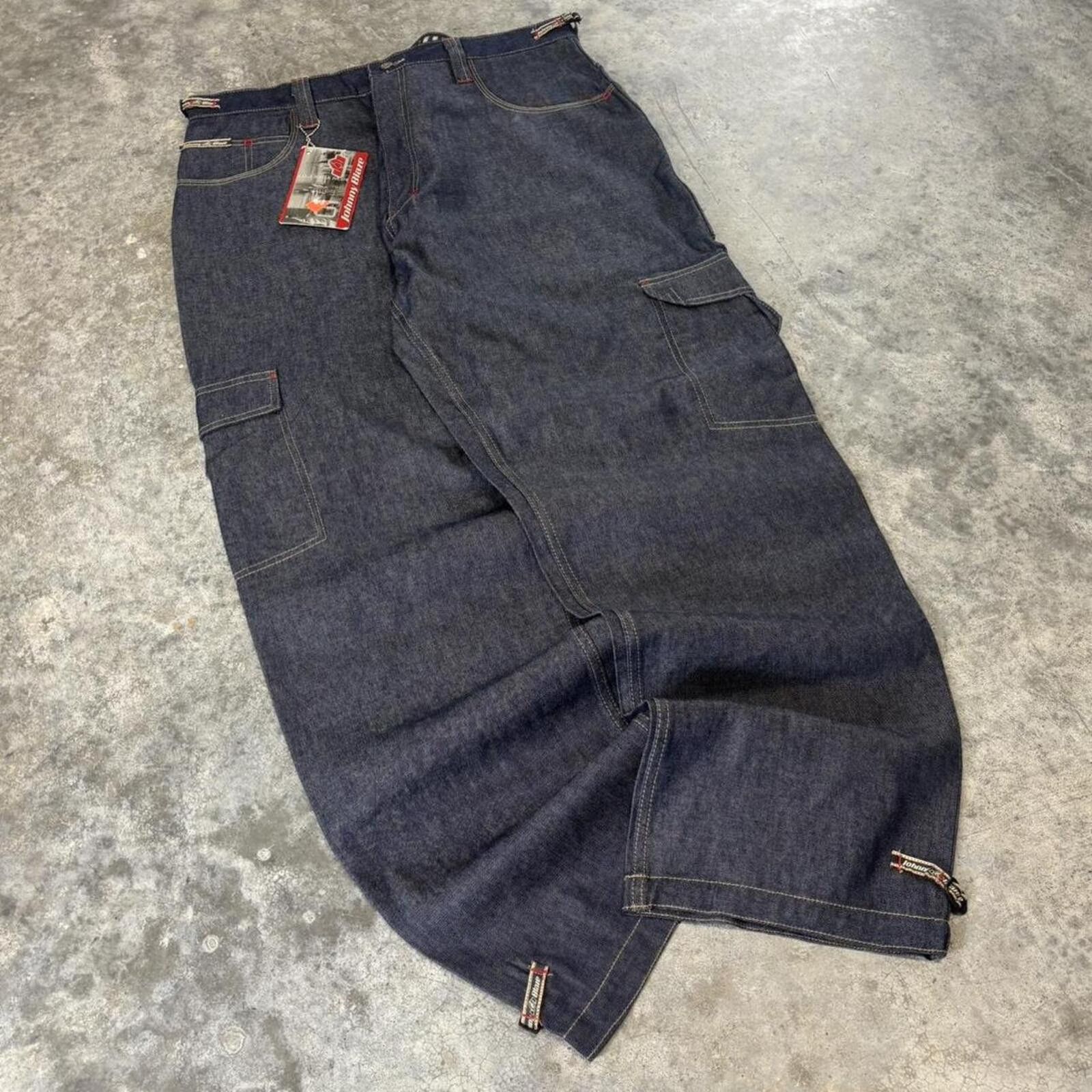 Southpole Johnny Blaze Y2K Wide Leg Baggy Alternative Denim Jeans Size US 38 / EU 54 - 4 Thumbnail