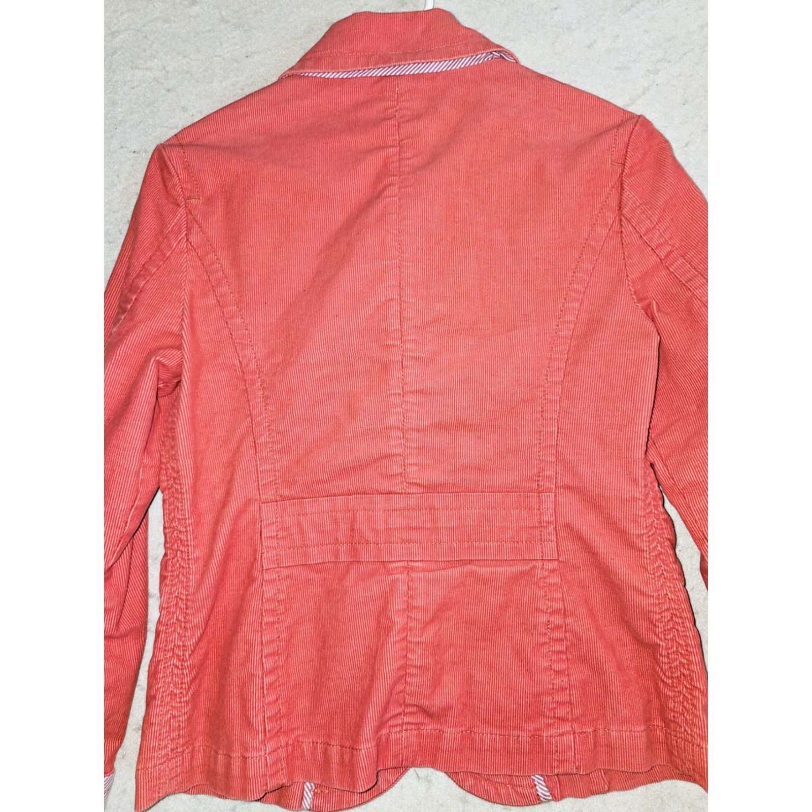 Vintage VINTAGE L.L. Bean Blazer Jacket Corduroy Salmon Pink 4 Reg Women's Vintage Pattern Solid Long Sleeve Button Up Embroidered Duck Size S / US 4 / IT 40 - 8 Thumbnail