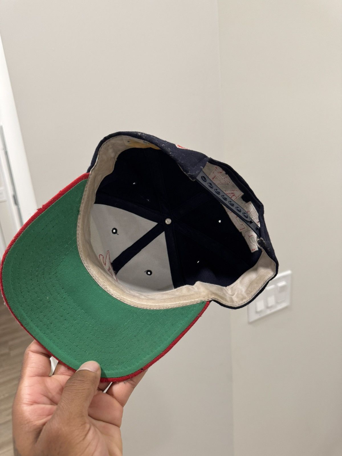 Vintage Vintage Atlanta hawks block head snapback Size ONE SIZE - 4 Thumbnail