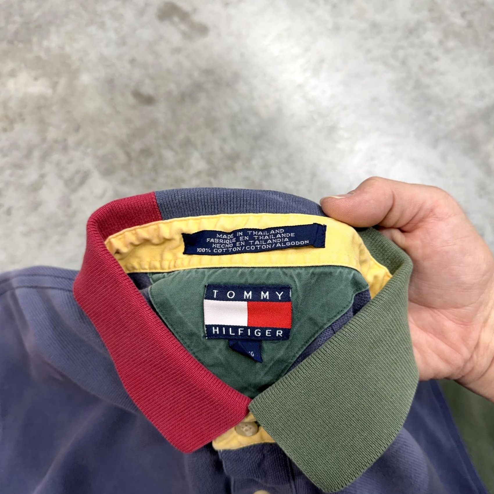 Tommy Hilfiger Tommy Hilfiger Polo Shirt Mens Large Multicolor Colorblock Crest Logo Casual Size US L / EU 52-54 / 3 - 3 Thumbnail