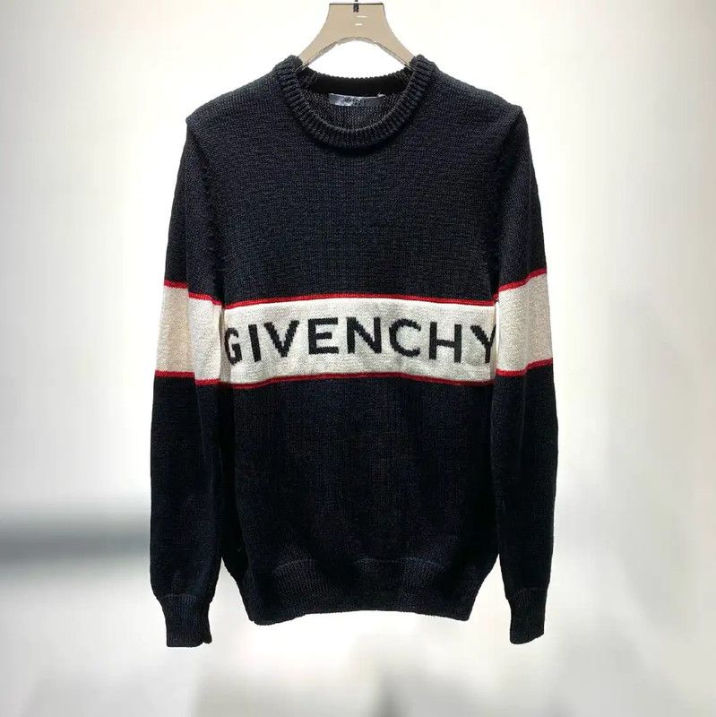 Givenchy Givenchy Black Wool Women's Knit Sweater 0089 Size S / US 4 / IT 40 - 1 Thumbnail
