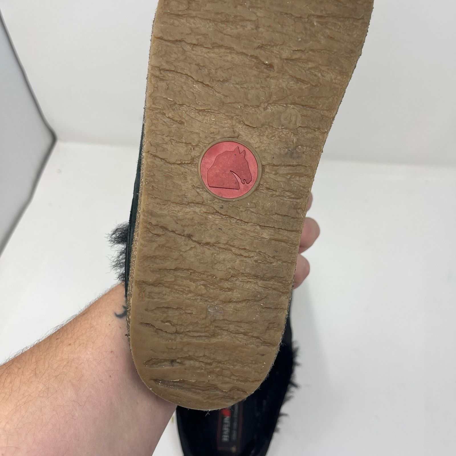 Other Haflinger Snowbird genuine shearling lined slides in Black Size US 10 / IT 40 - 3 Thumbnail