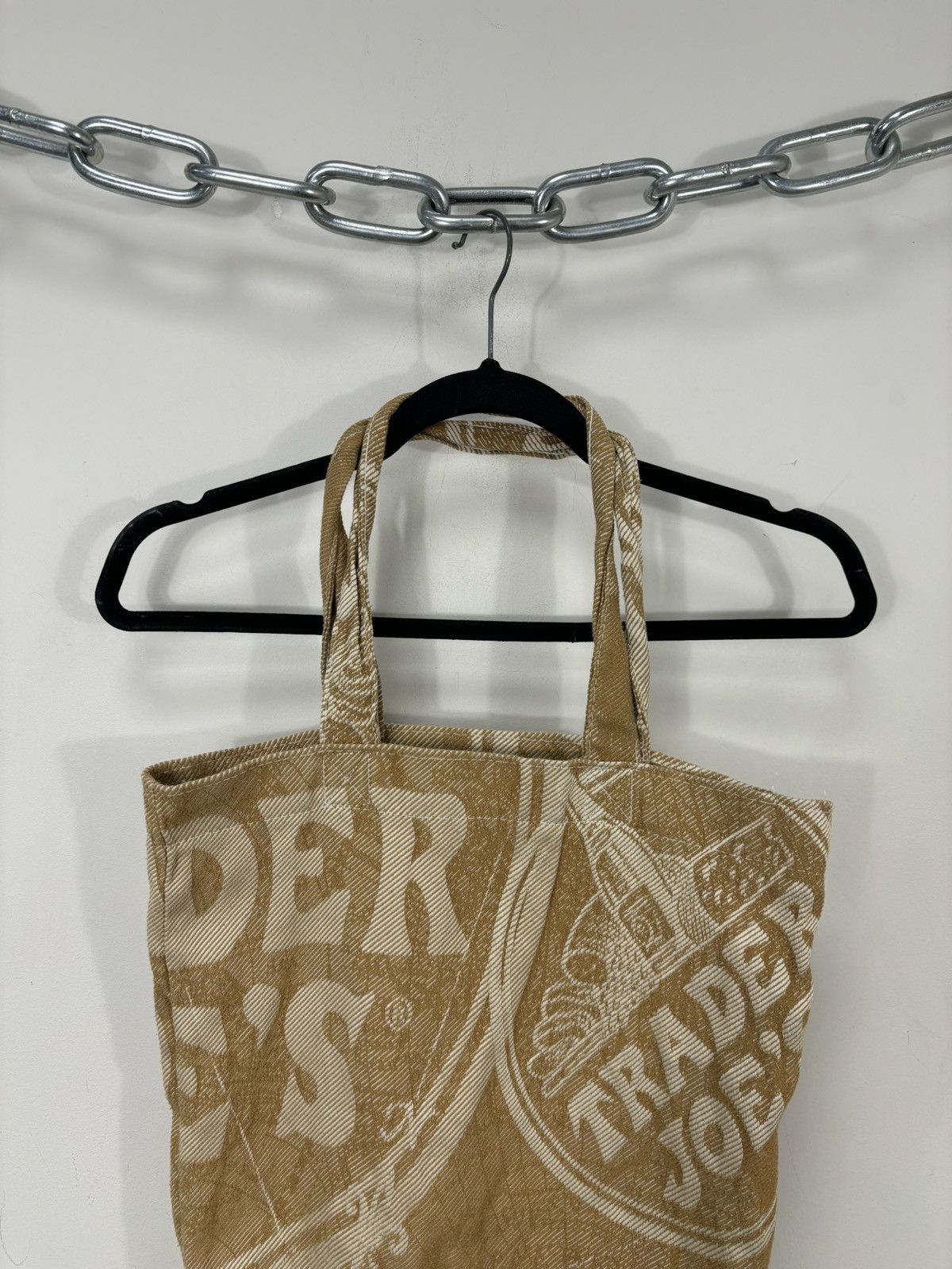 Other Trader Joe’s Vintage Beige Brown Made In USA Canvas Tote Bag Size ONE SIZE - 4 Thumbnail