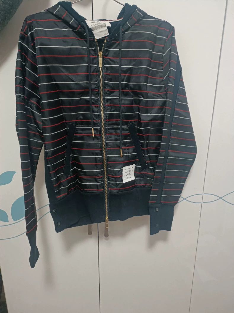 Thom Browne Thom Browne size1 Waterproof stripe jacket Size US S / EU 44-46 / 1 - 1 Thumbnail
