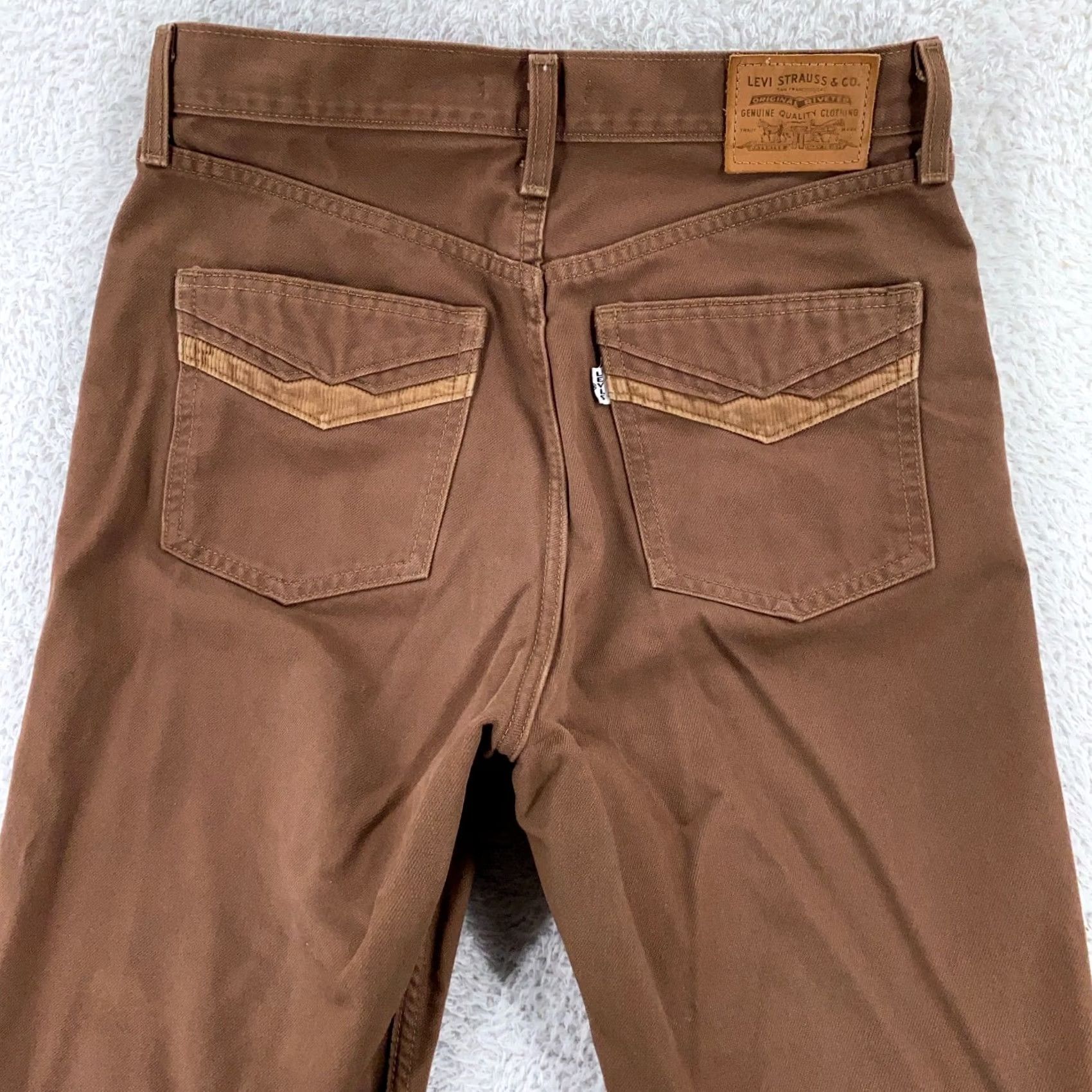 Levi's Levi's 70s High Rise Flare Jeans Womens Brown Denim Corduroy Pocket 30x28 Size 30" / US 8 / IT 44 - 4 Thumbnail