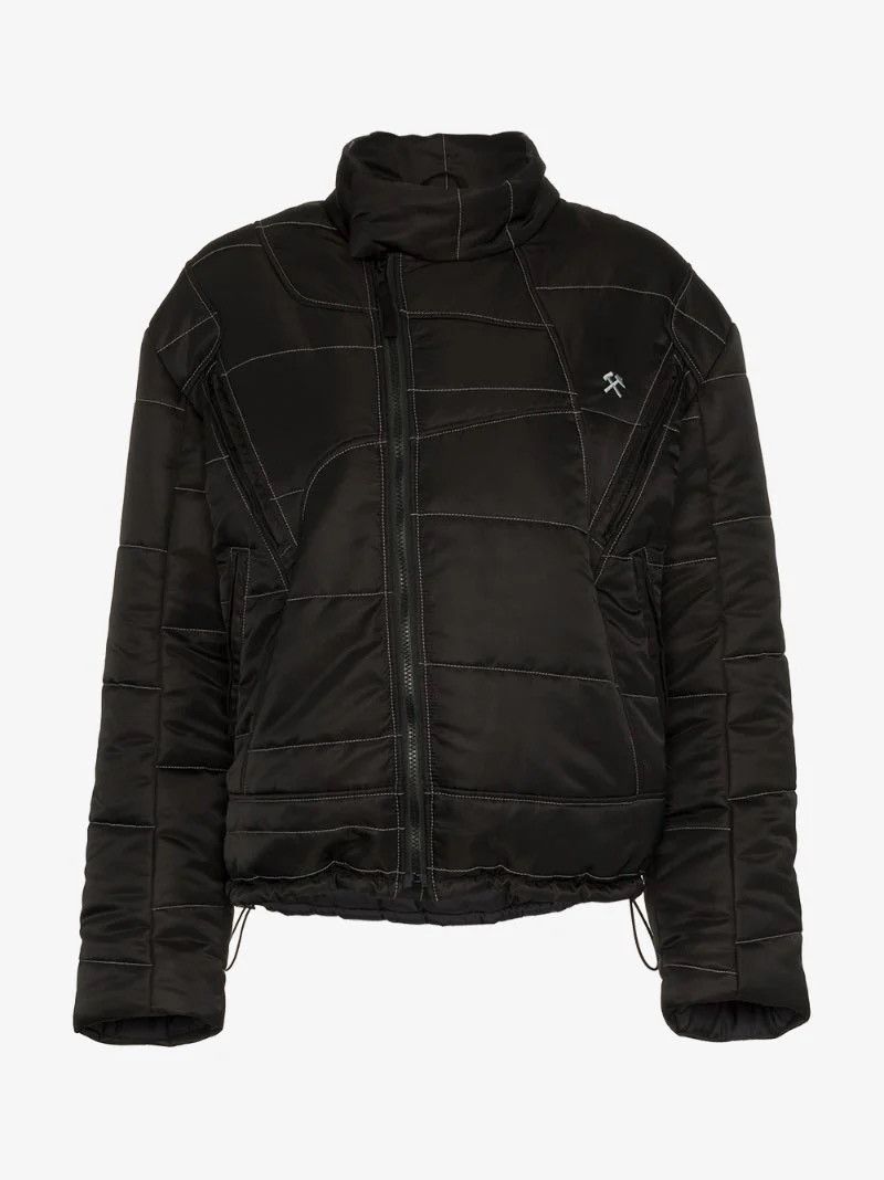 GmbH GmbH x Browns Harris High Neck Embroidered Puffer Jacket Size L / US 10 / IT 46 - 2 Thumbnail