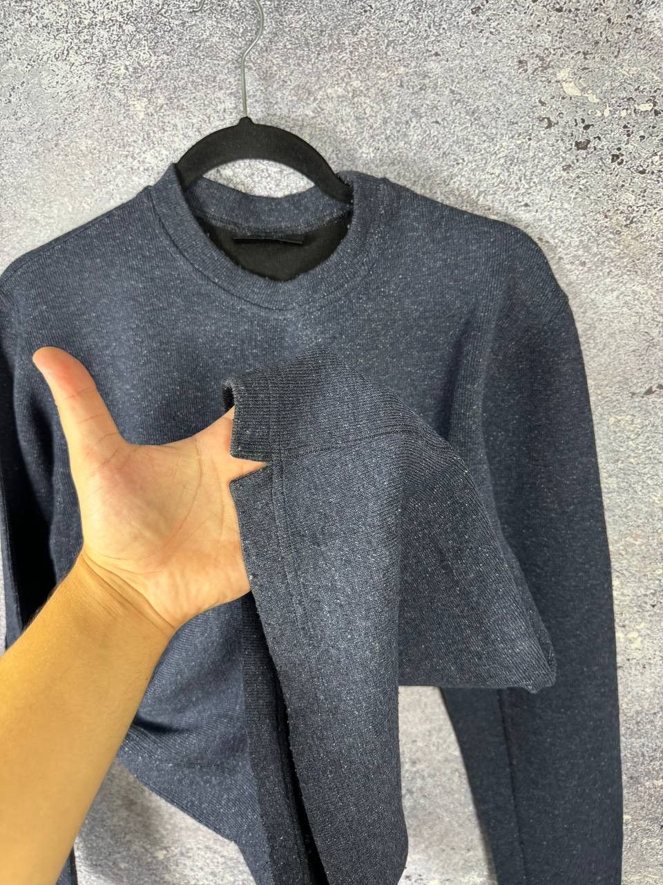 Valentino Valentino Sport Lana Wool Sweatshirt Blue Vintage Large Size US L / EU 52-54 / 3 - 9 Thumbnail