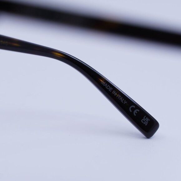 Saint Laurent Paris Saint Laurent SL458/F 002 Eyeglasses Dark Havana 55mm Size ONE SIZE - 9 Thumbnail