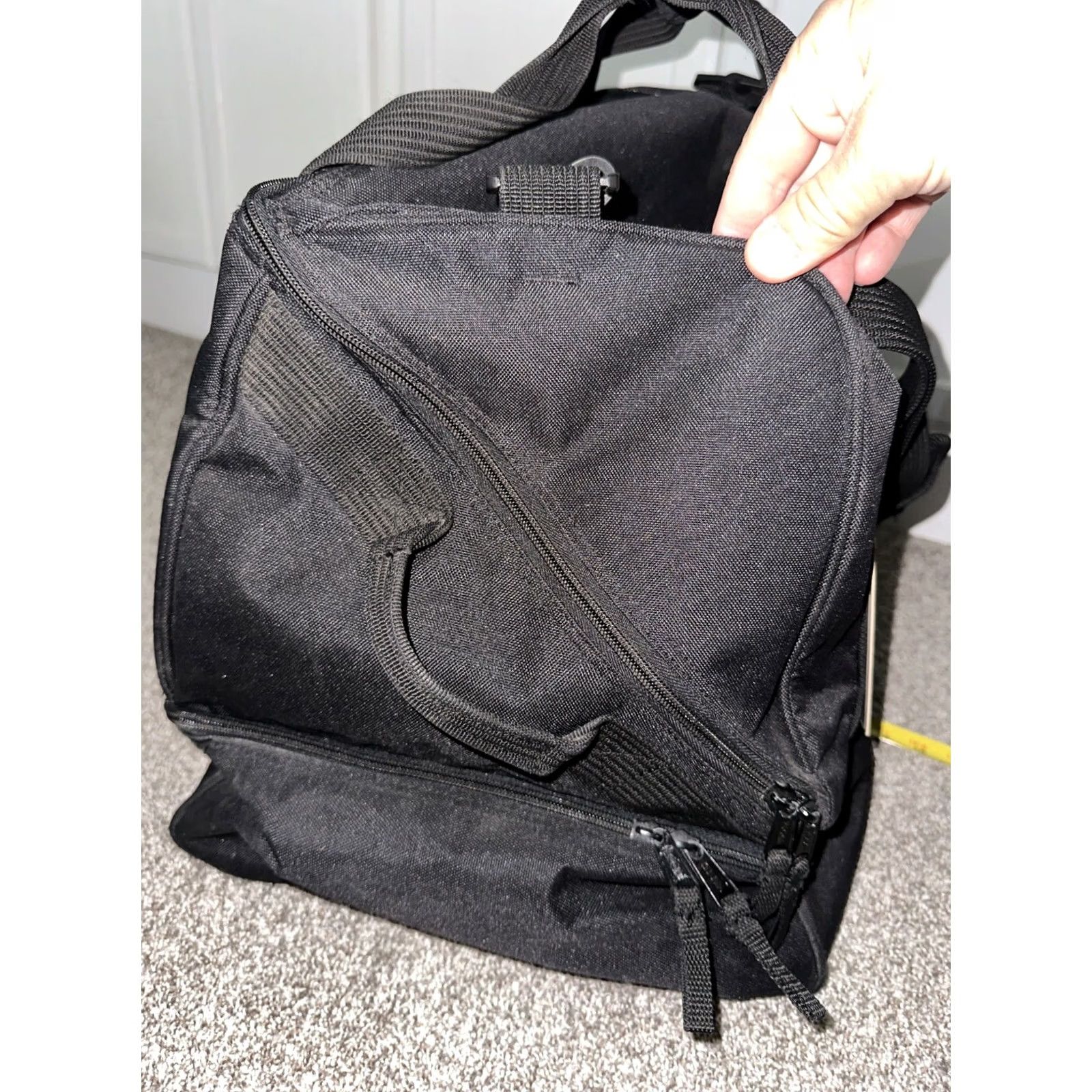 Vintage Pike Sport Bag Mens Large Black VTG Duffle With Removable Backpack Size ONE SIZE - 3 Thumbnail