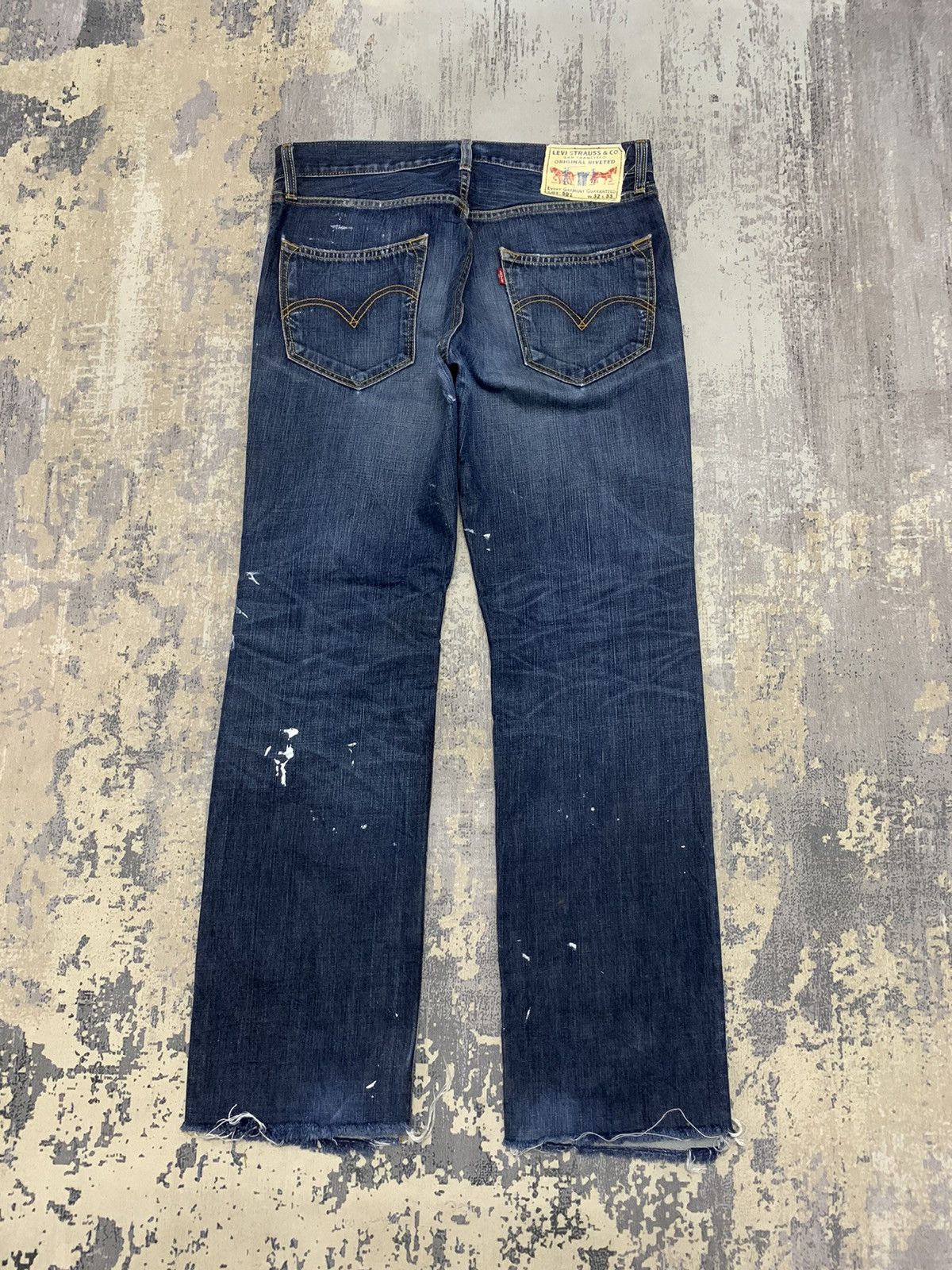 Levi's Levi’s 502 Distressed Straight Leg Jeans – Vintage Denim Size US 34 / EU 50 - 10 Thumbnail