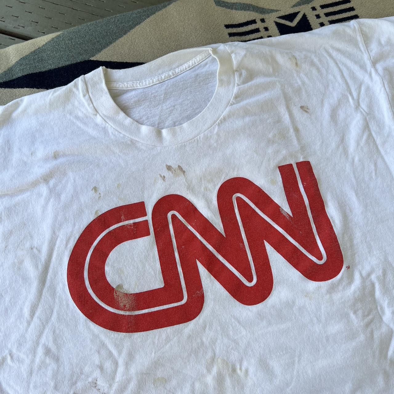 Vintage Vintage CNN News Network T-shirt 90s Tee Single Stitch Size US XL / EU 56 / 4 - 5 Thumbnail