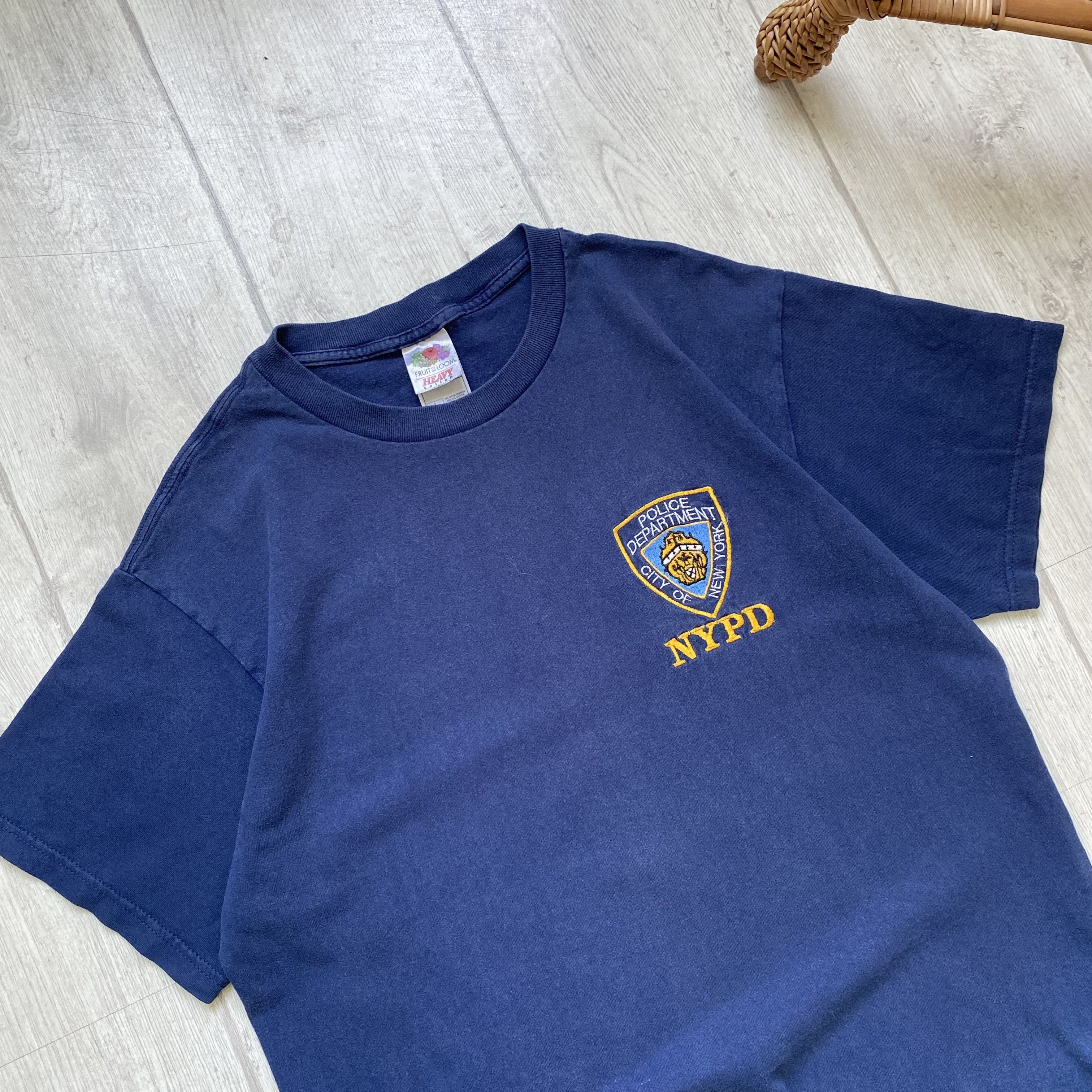 Vintage 🚓 Vintage 90s NYPD logo heavy tee USA Faded New York police Size US M / EU 48-50 / 2 - 3 Thumbnail