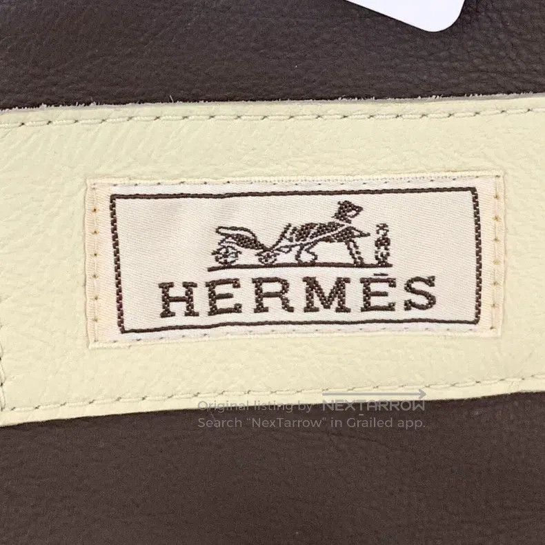 Hermes Hermes 22 Trendy Off-White Leather and Fur Zip-Up Long Sle Size US M / EU 48-50 / 2 - 5 Thumbnail