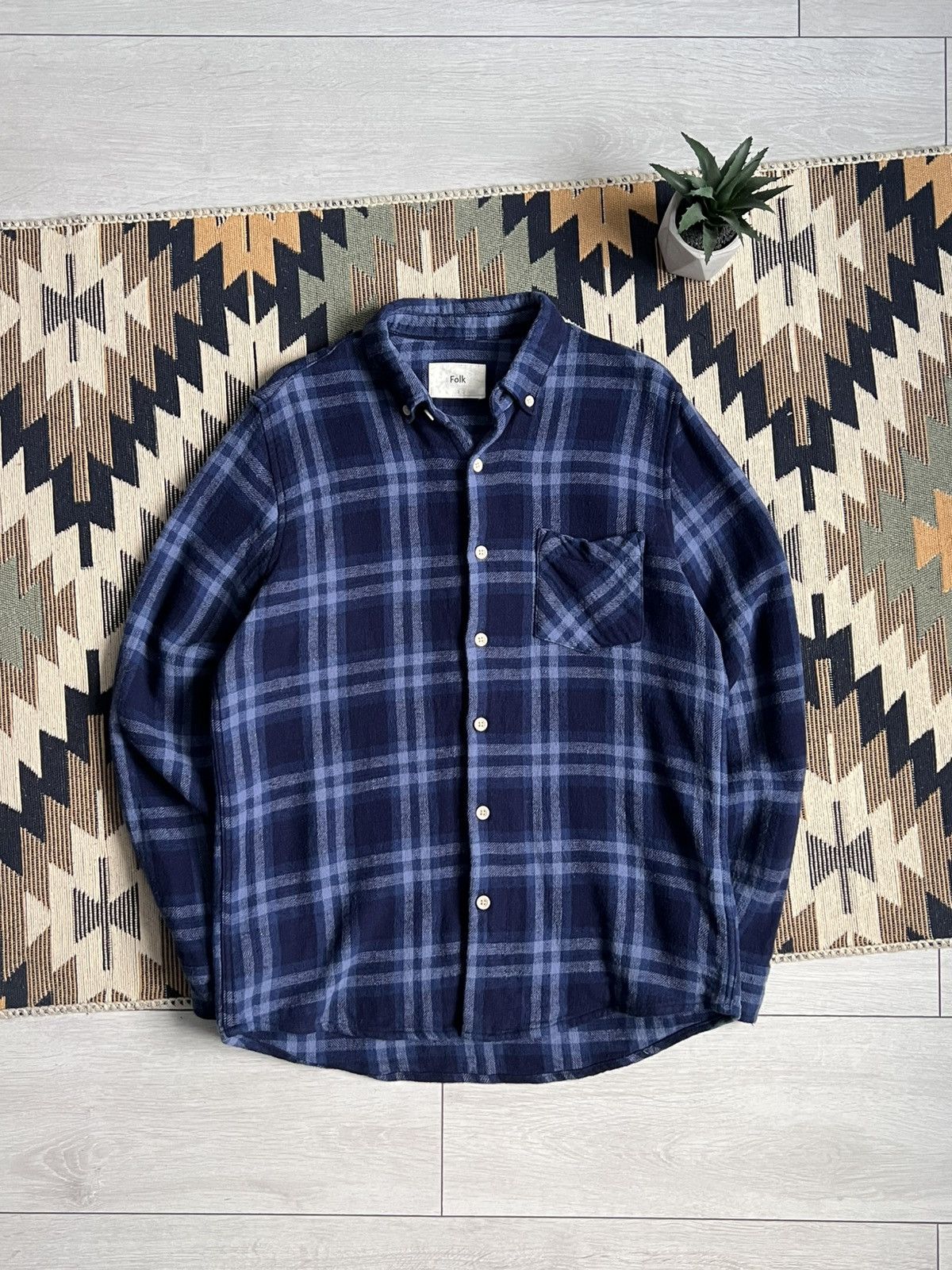 Folk Folk Flannel Shirt Size US M / EU 48-50 / 2 - 1 Thumbnail
