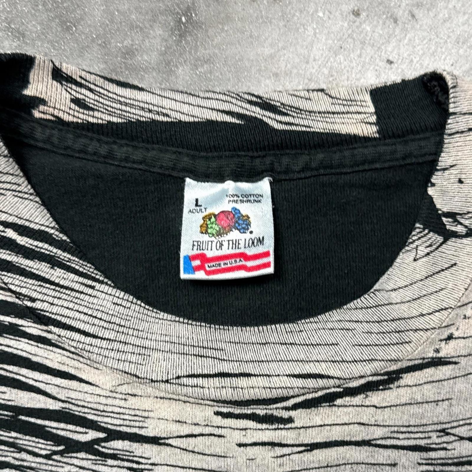 Fruit Of The Loom Albert Einstein All Over Front Print Vintage 90's T-Shirt Size US L / EU 52-54 / 3 - 8 Thumbnail