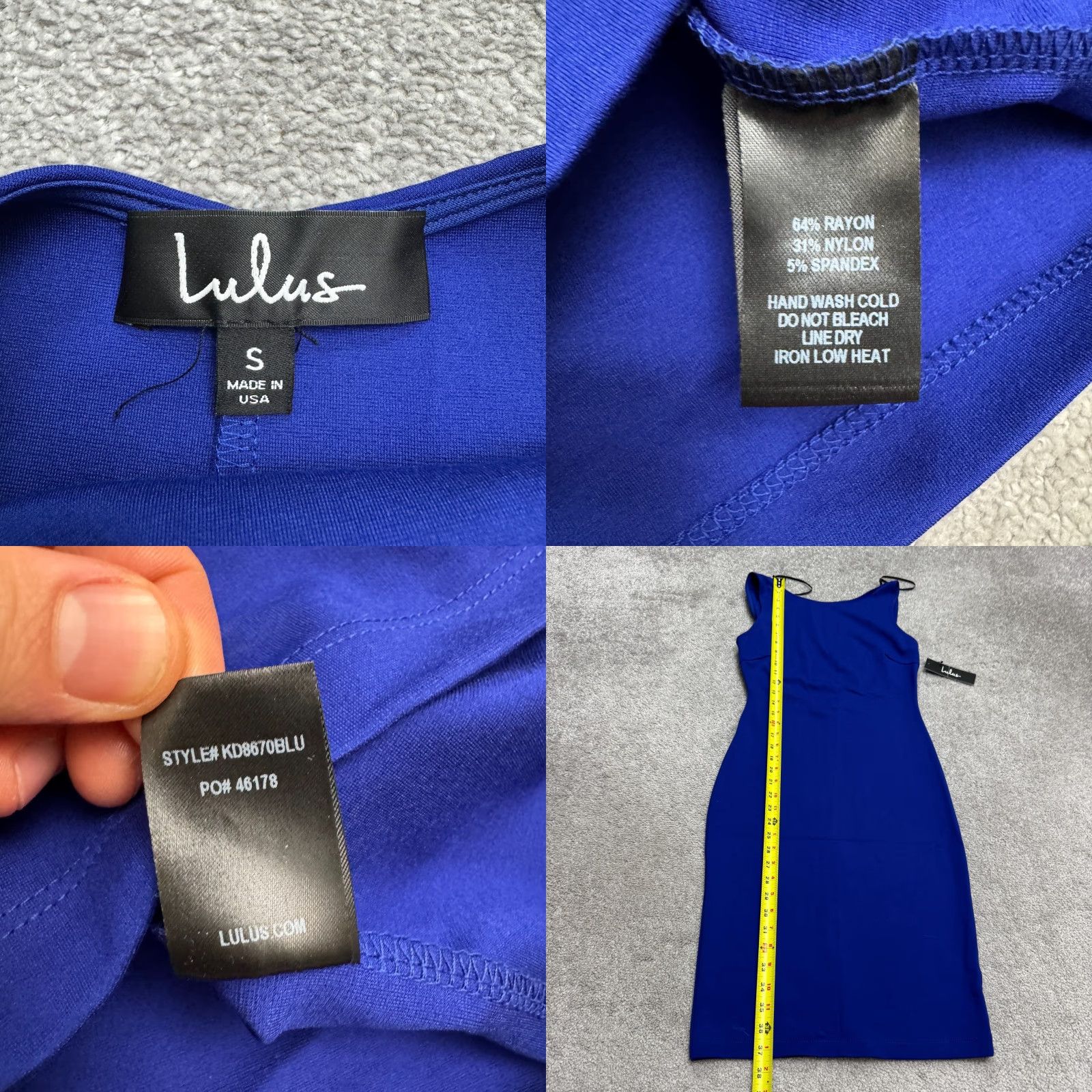 Lulus Lulus Bodycon Sleeveless Scoop Backless Midi Womens Royal Small Blue Stretch NWT Size S / US 4 / IT 40 - 8 Thumbnail