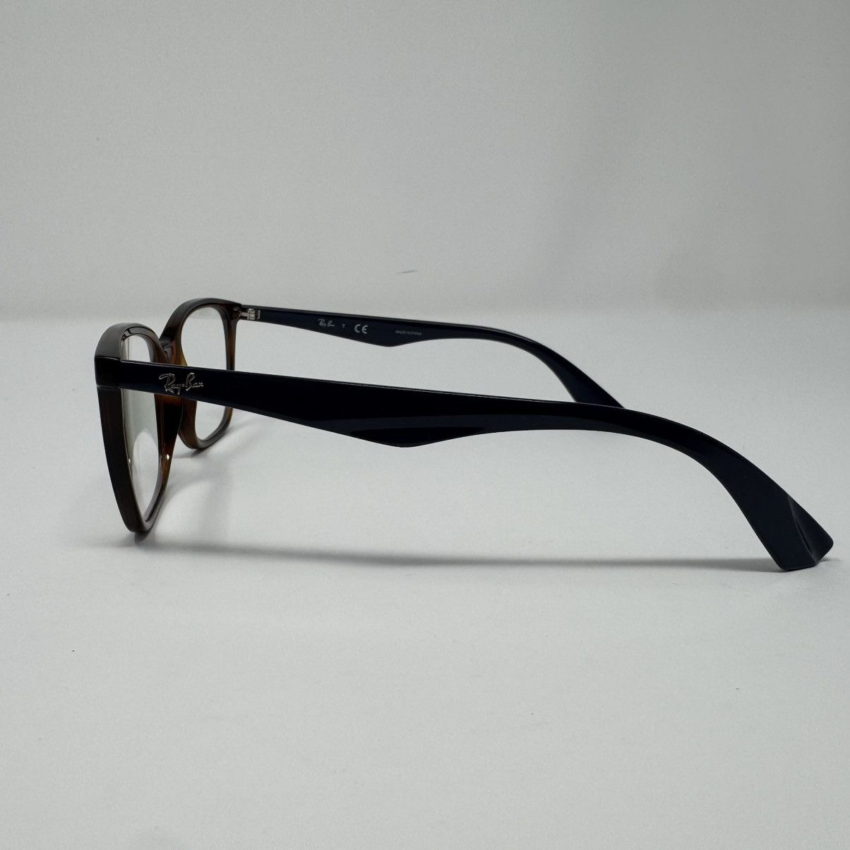 RayBan Ray Ban Glasses RB 7066 5585 Havana Tortoise Blue 52 17 140 Size ONE SIZE - 5 Thumbnail