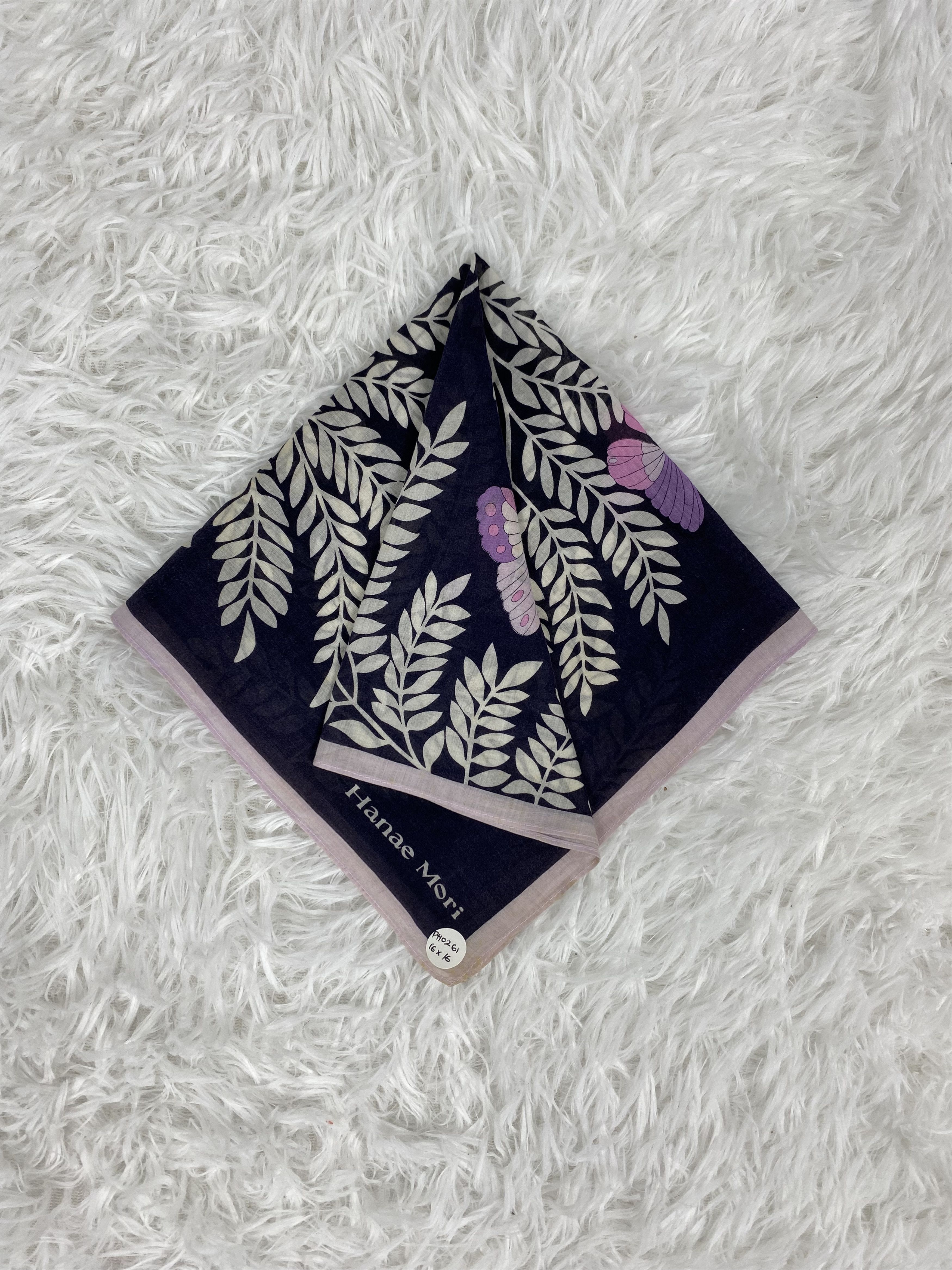 Hanae Mori Vintage Hanae Mori Handkerchief Neckerchief PH0261 Size ONE SIZE - 1 Thumbnail