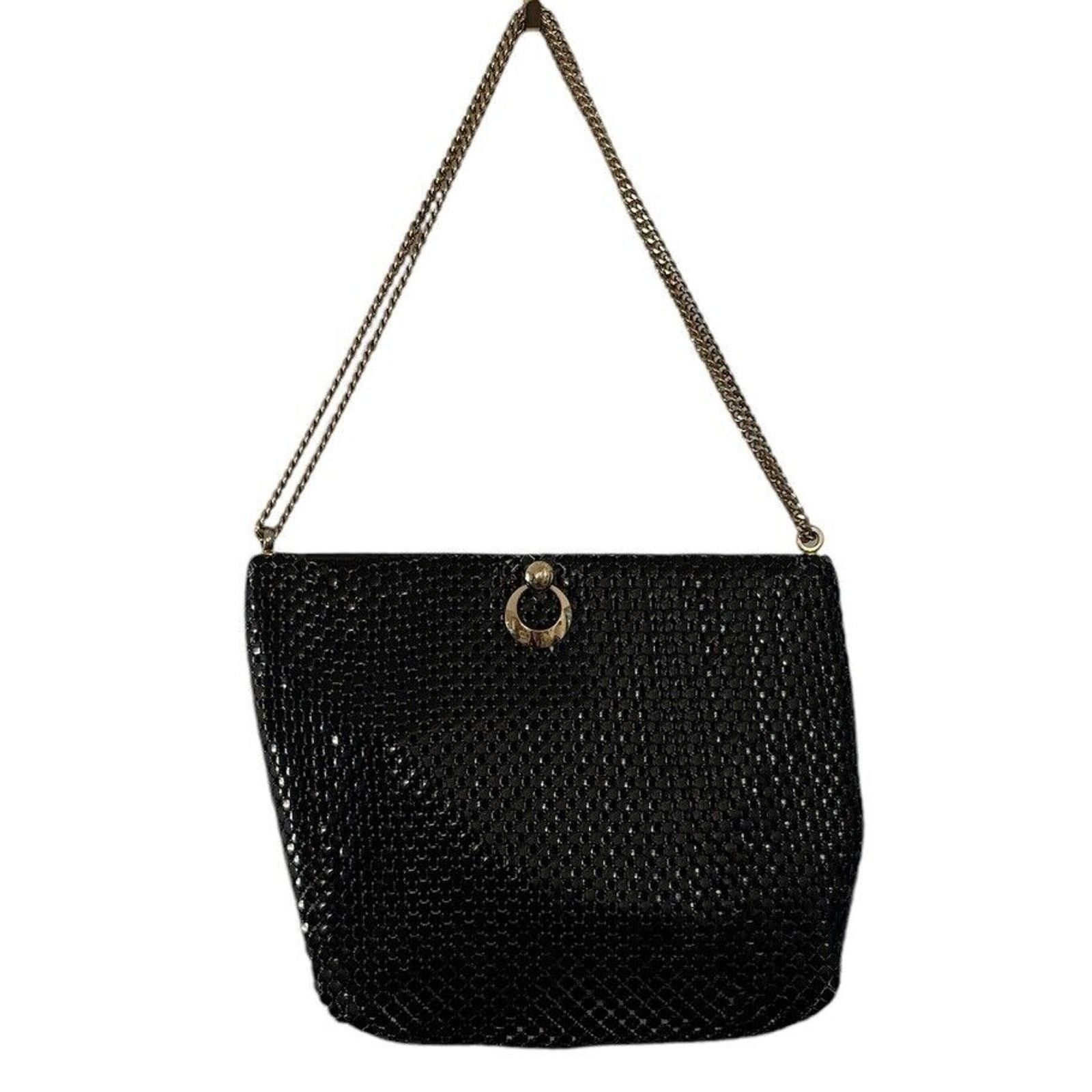 Other 1960s Whiting & Davis Black Metal Mesh Evening Shoulder Bag Size ONE SIZE - 2 Thumbnail