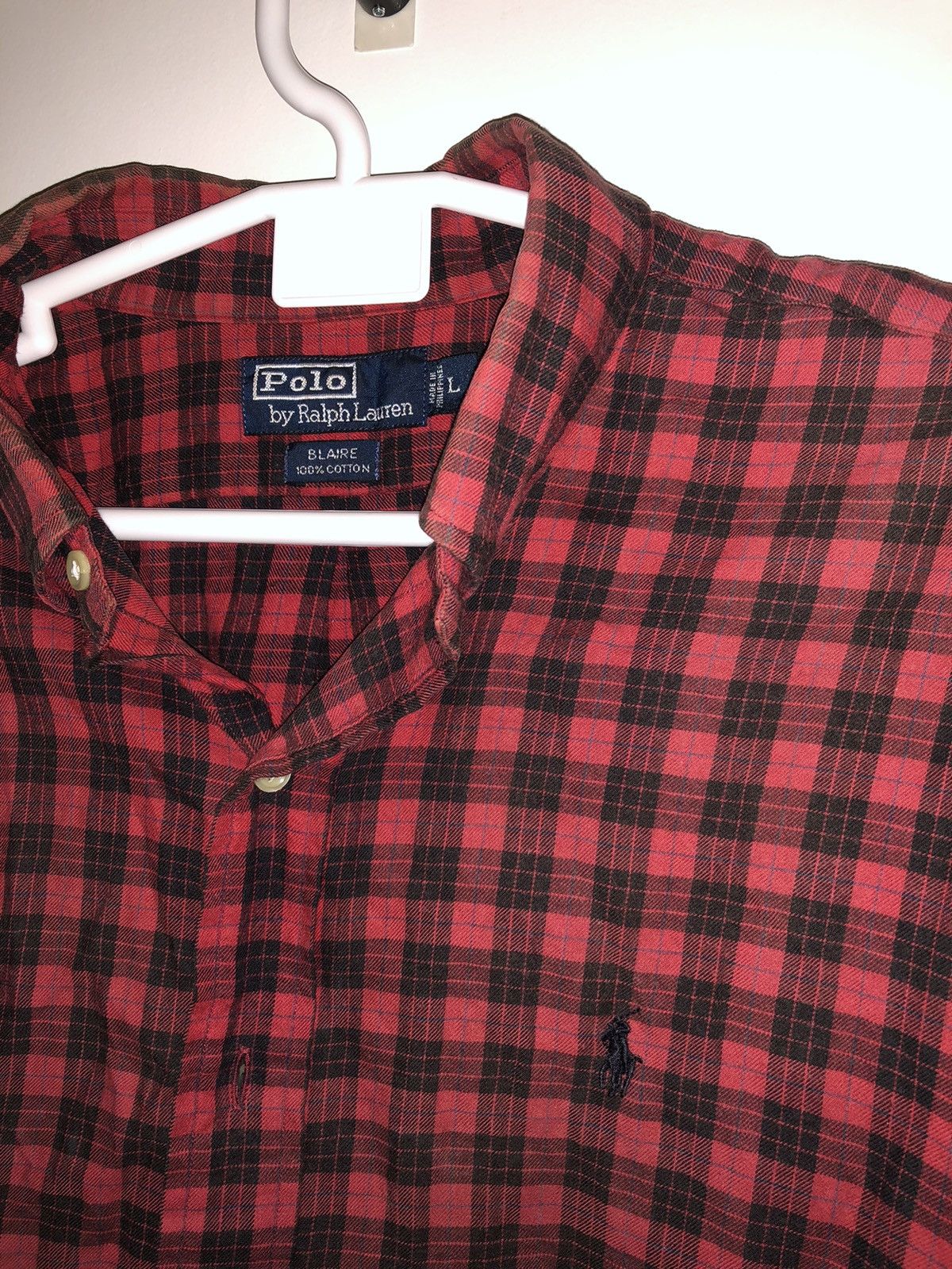 Polo Ralph Lauren × Ralph Lauren × Vintage Vintage Polo By Ralph Lauren Checkered Shirt Size US L / EU 52-54 / 3 - 3 Thumbnail