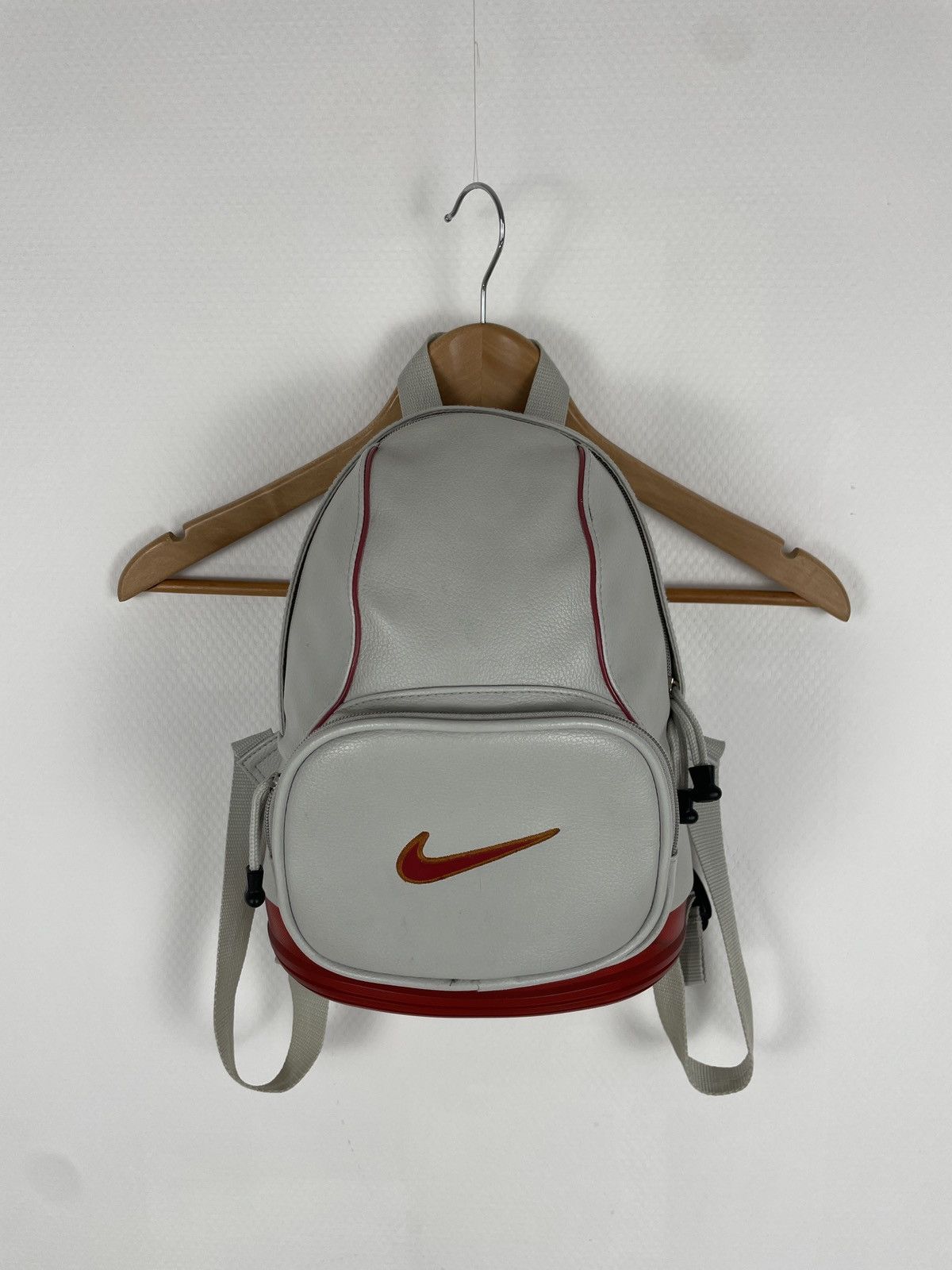 Nike Retro 90’s AIR Leather Bubble Double Big Swoosh Utility Backpack Mini Bag Size ONE SIZE - 14 Thumbnail