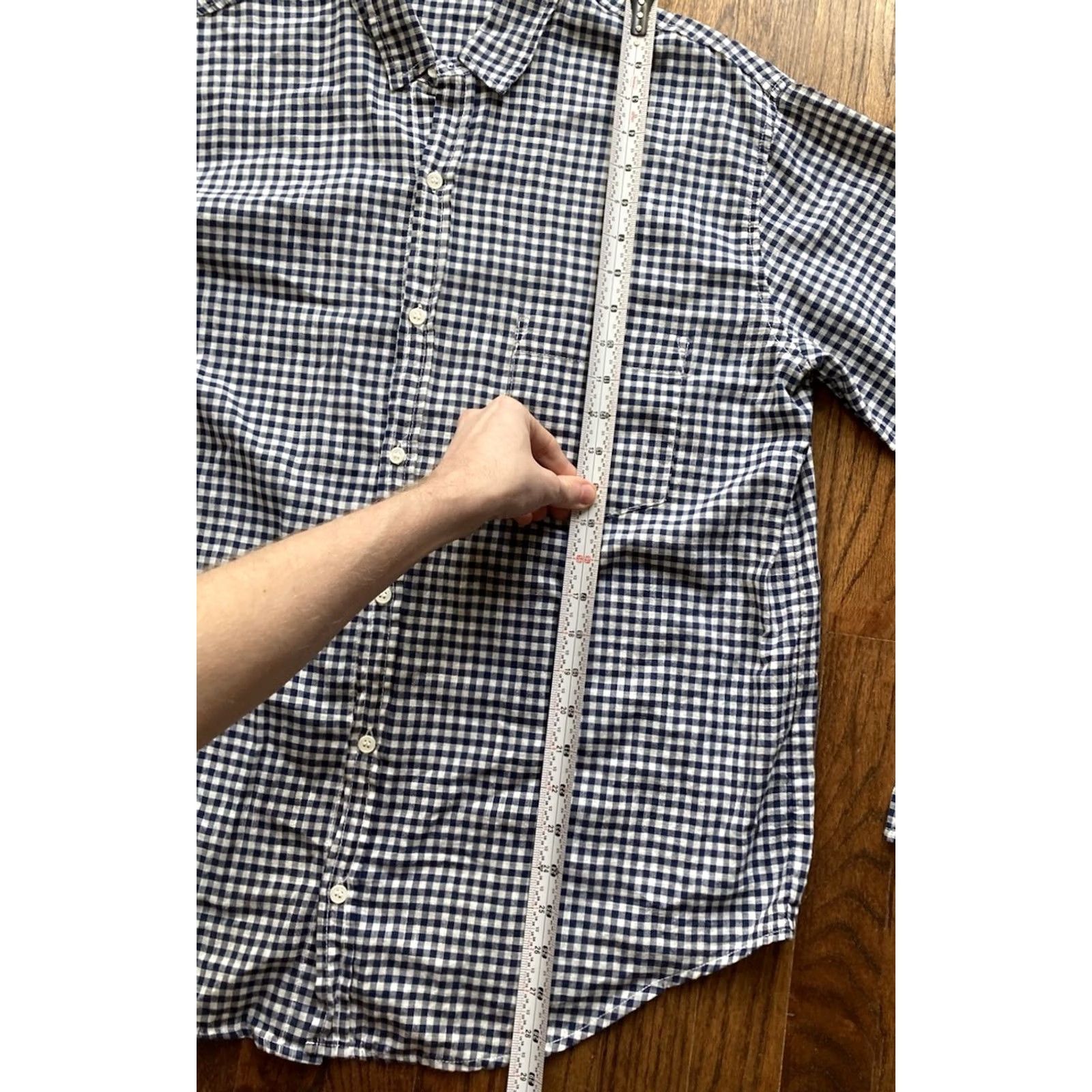Vintage CP Shades Shirt Mens Medium Cotton Gingham Plaid Long Sleeve Button Up USA Blue Size US M / EU 48-50 / 2 - 5 Thumbnail