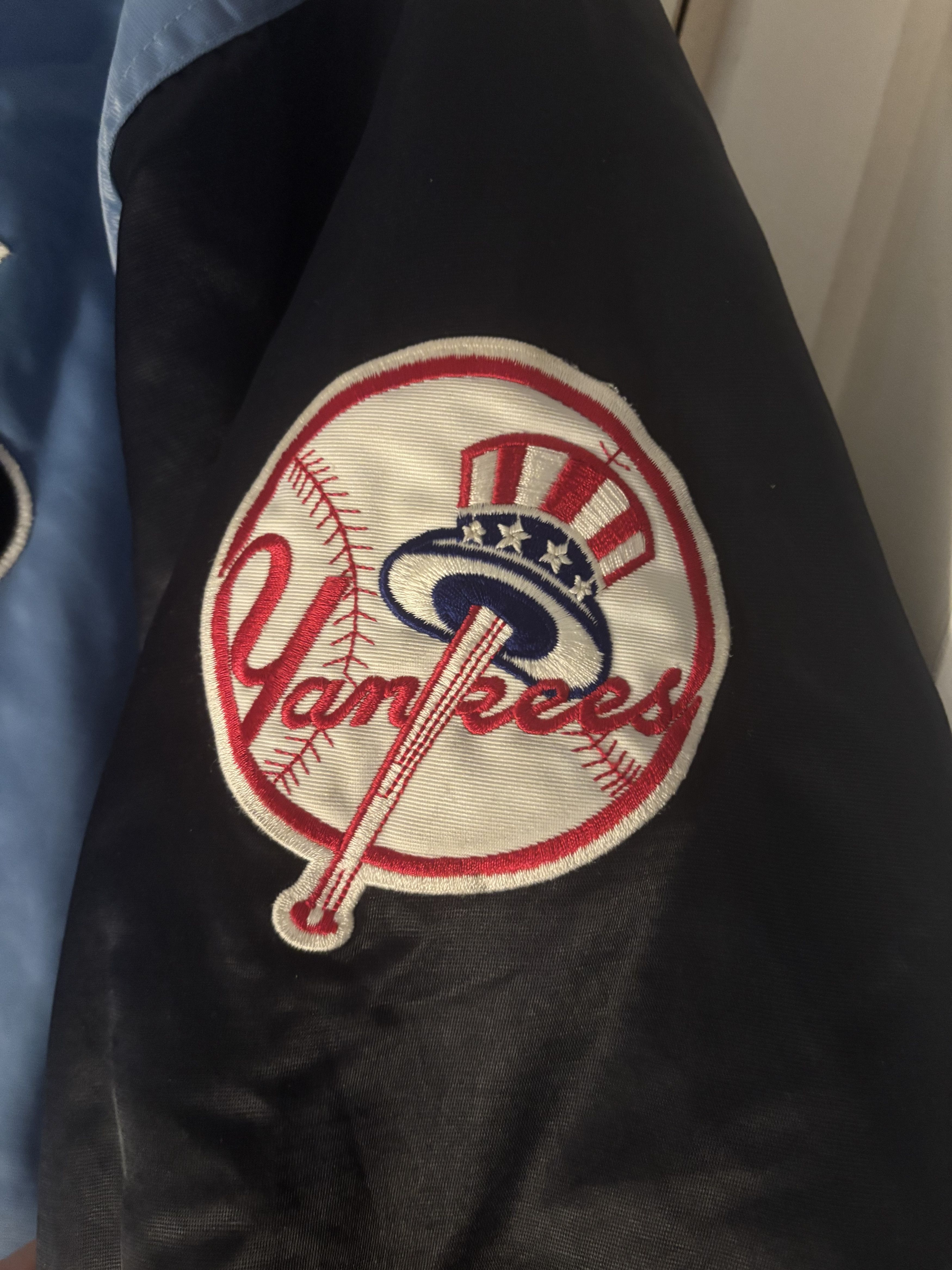 Majestic × Vintage Vintage 90’s Majestic New York Yankees Bomber Jacket Size US M / EU 48-50 / 2 - 3 Thumbnail