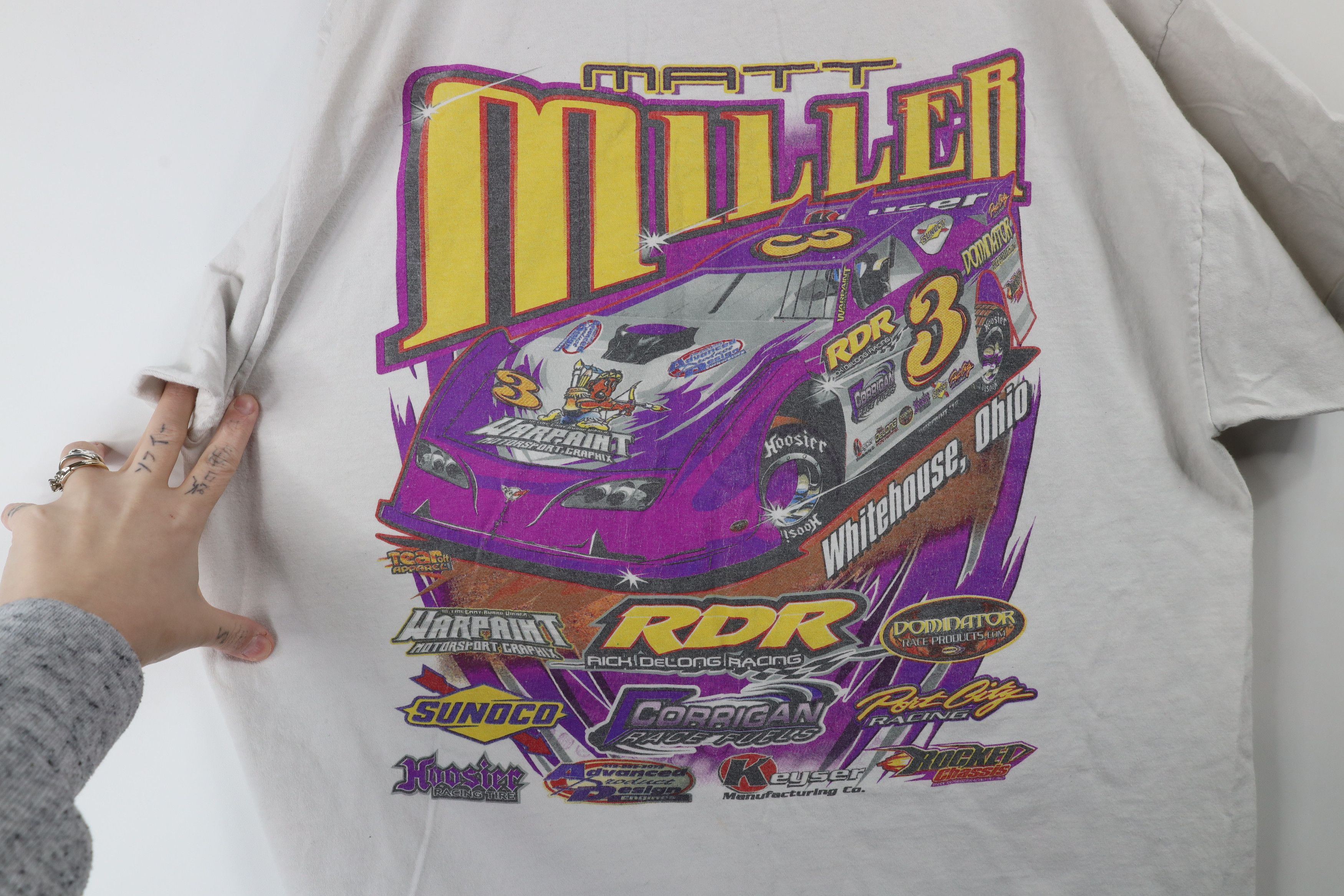 Vintage Vintage Y2K Streetwear Miller Racing Short Sleeve T-Shirt Size US XL / EU 56 / 4 - 8 Thumbnail