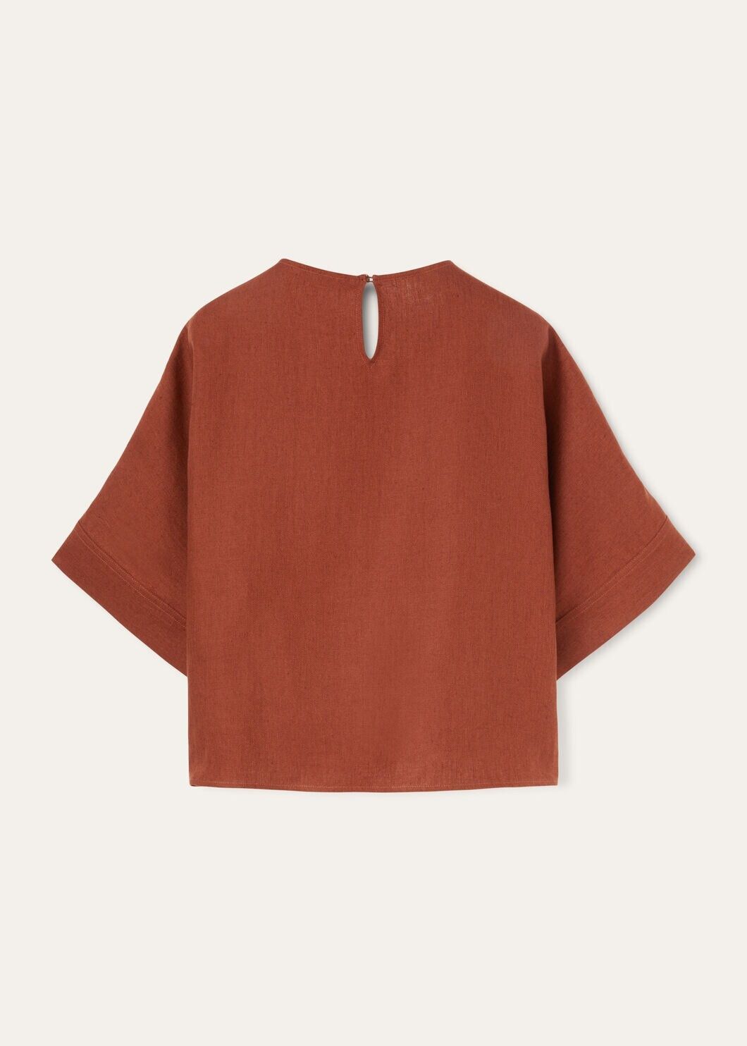 Loro Piana o1srvl11e0725 FAO0486 Cropped T-Shirt in Dark Red Size S / US 4 / IT 40 - 6 Thumbnail