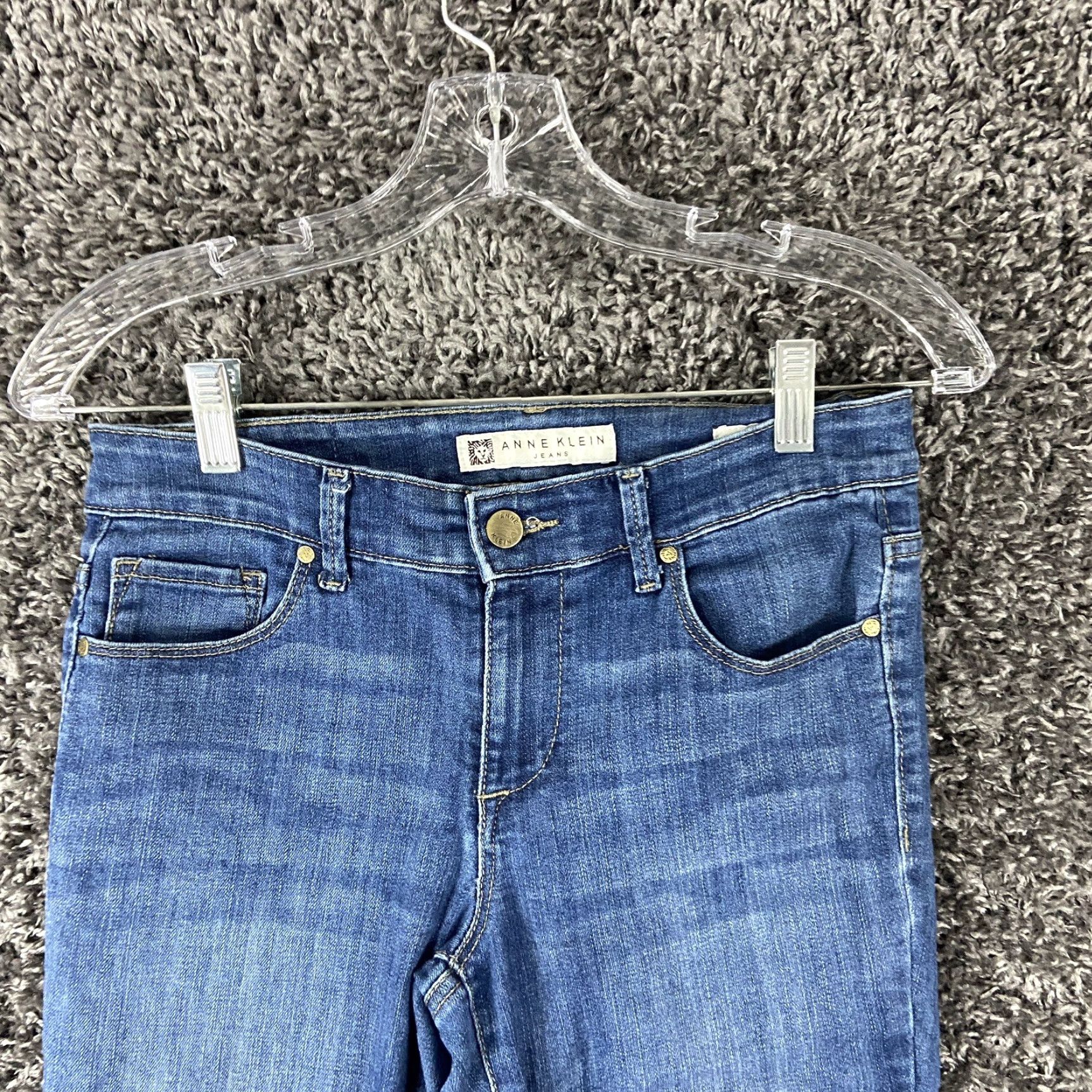 Anne Klein ANNE KLEIN Blue Skinny Jeans Regular Size 2 for Women Size 26" / US 2 / IT 38 - 4 Thumbnail