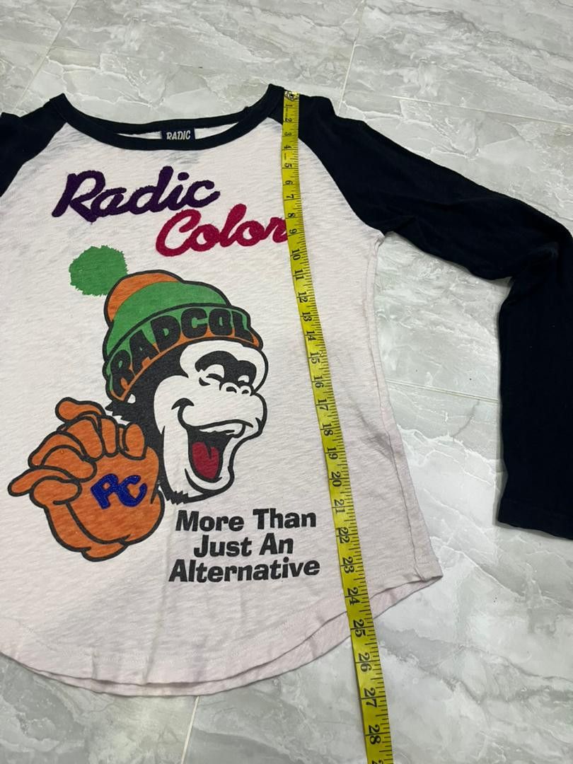 Japanese Brand Radic Color Monkey Raglan Tee Japan Medium Size S / US 4 / IT 40 - 15 Thumbnail