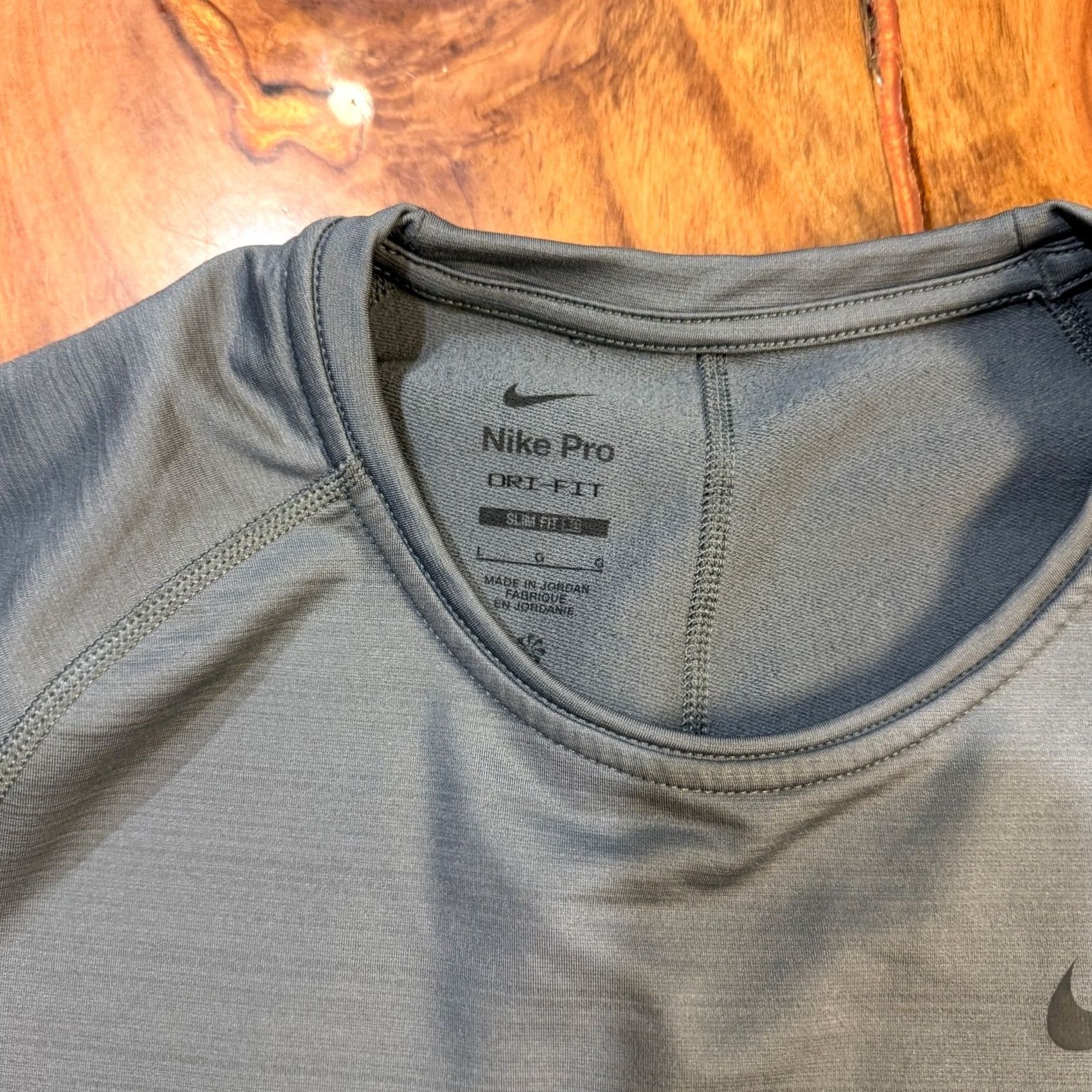 Nike Nike Pro Shirt Long Sleeve Dri-Fit Base Layer Men L Gray - CU6740 E4-1 Size US L / EU 52-54 / 3 - 3 Thumbnail