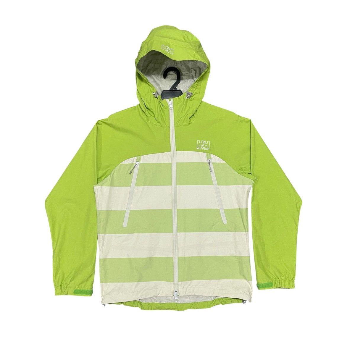 Helly Hansen Helly Hansen Scandza Waterproof Striped Windbreaker Jacket Size L / US 10 / IT 46 - 1 Thumbnail