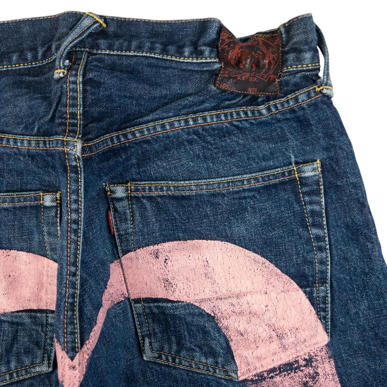 Evisu Vintage Evisu Painted Daicock Japanese Denim Jeans Size W34 Size US 34 / EU 50 - 6 Thumbnail