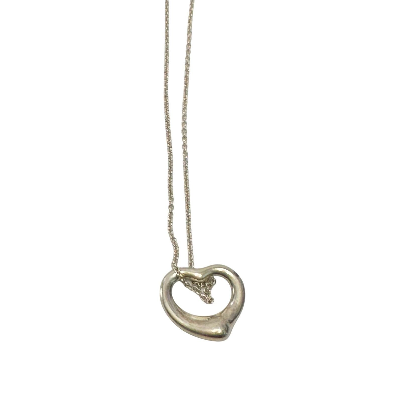 Tiffany & Co. Tiffany & Co. Elsa Peretti Small Open Heart Necklace Size ONE SIZE - 8 Thumbnail