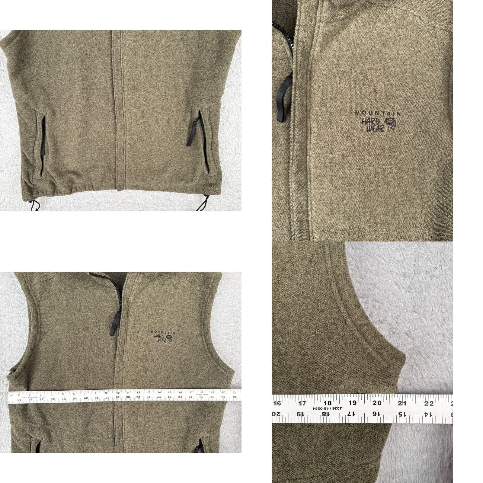 Mountain Hardwear Mountain Hardwear Vest Women L Beige Knit Shell Mock Neck Full Zip Polyester Size L / US 10 / IT 46 - 8 Thumbnail
