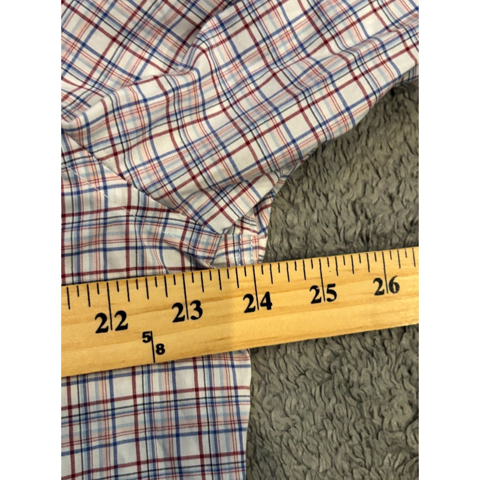 Jos. A. Bank Jos. A. Bank Shirt Mens Large Multicolor Plaid Button Front Top Tailored Fit Size US L / EU 52-54 / 3 - 4 Thumbnail