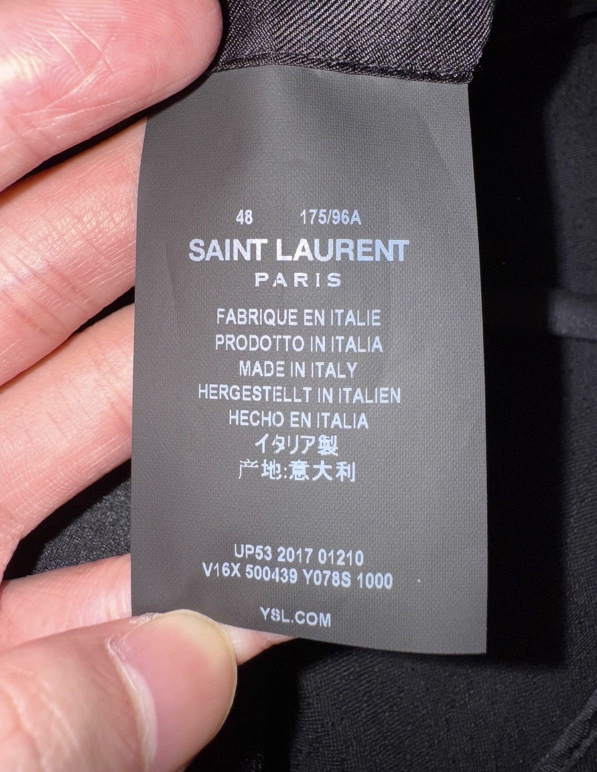 Saint Laurent Paris SLP 18SS Satin Shawl Collar Tone-on-Tone Le Smoking Blazer Size US M / EU 48-50 / 2 - 9 Thumbnail