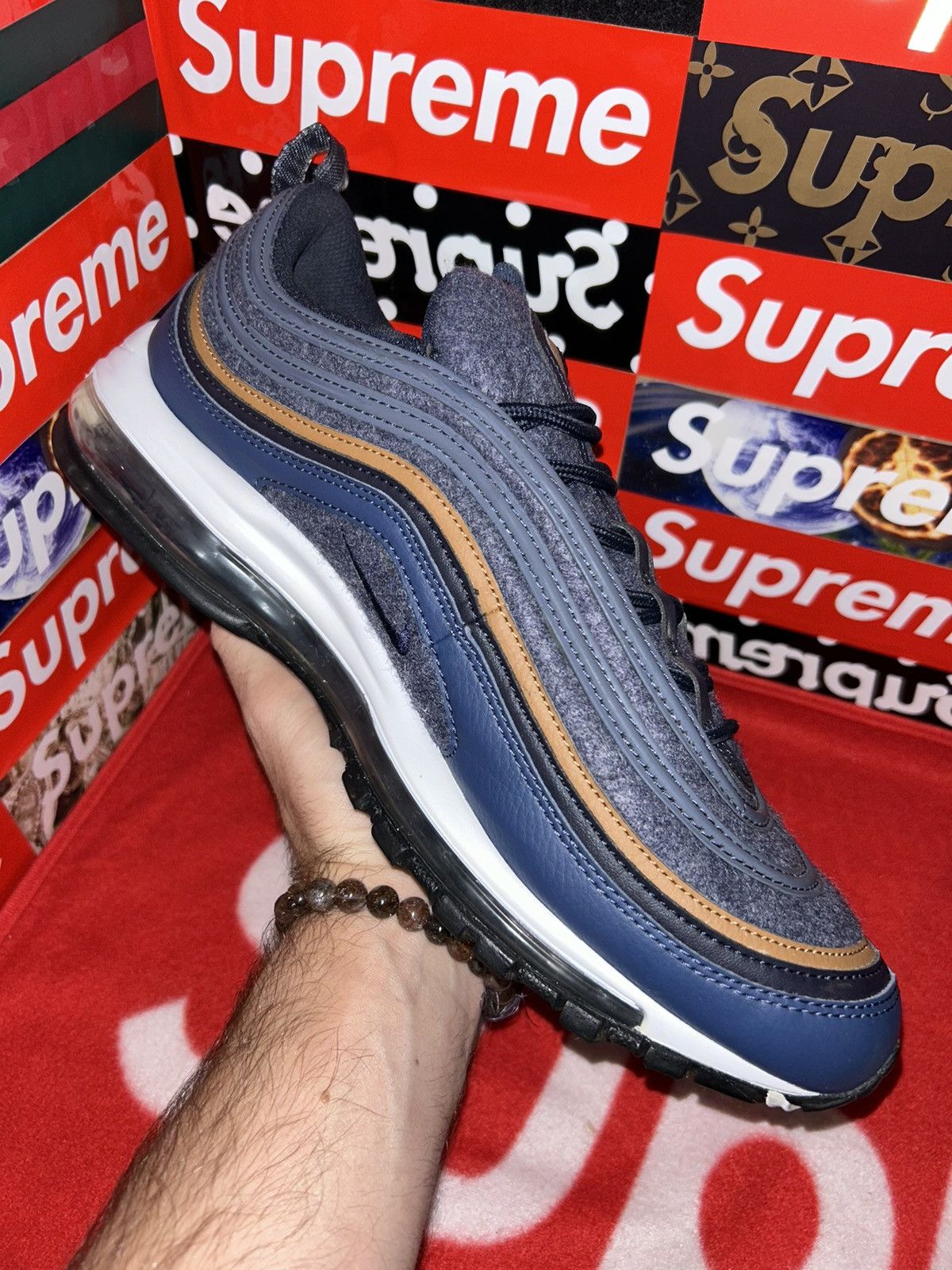 Nike Nike Air Max 97 Wool Thunder Blue 312834-400 size 12 Size US 12 / EU 45 - 8 Thumbnail