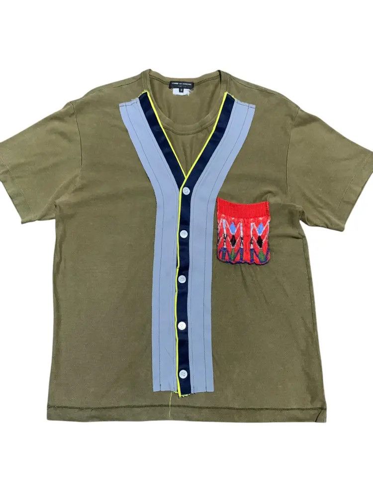 Comme des Garcons Homme Plus CDGH Plus wool pocket baseball reconstructed shirt style Size US M / EU 48-50 / 2 - 1 Thumbnail