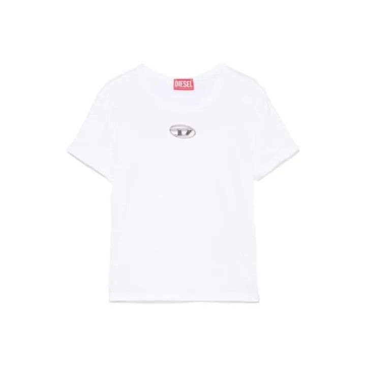 Diesel Diesel Women's Slim Fit Round Neck Tee 0079 Size XS / US 0-2 / IT 36-38 - 1 Thumbnail