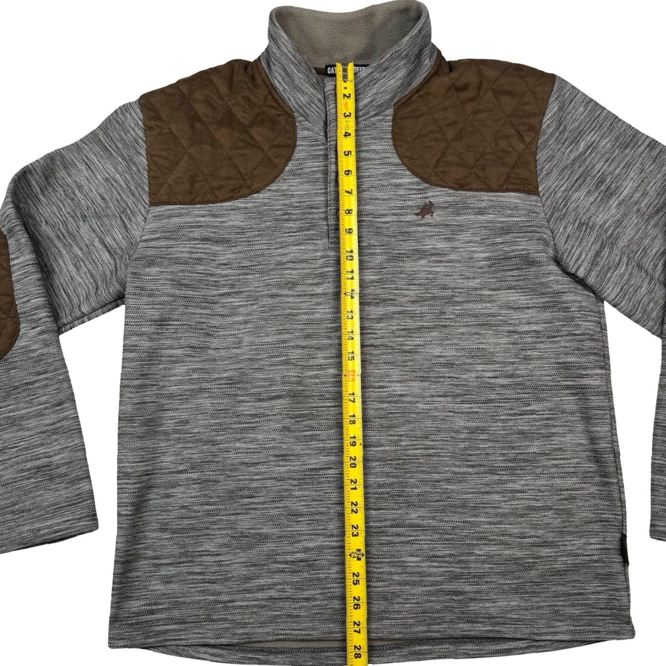 Vintage Catchin' Deers Sweatshirt Men 1/4 Button Pullover XL Gray Mock Neck Long Sleeve Polyester Size US XL / EU 56 / 4 - 5 Thumbnail