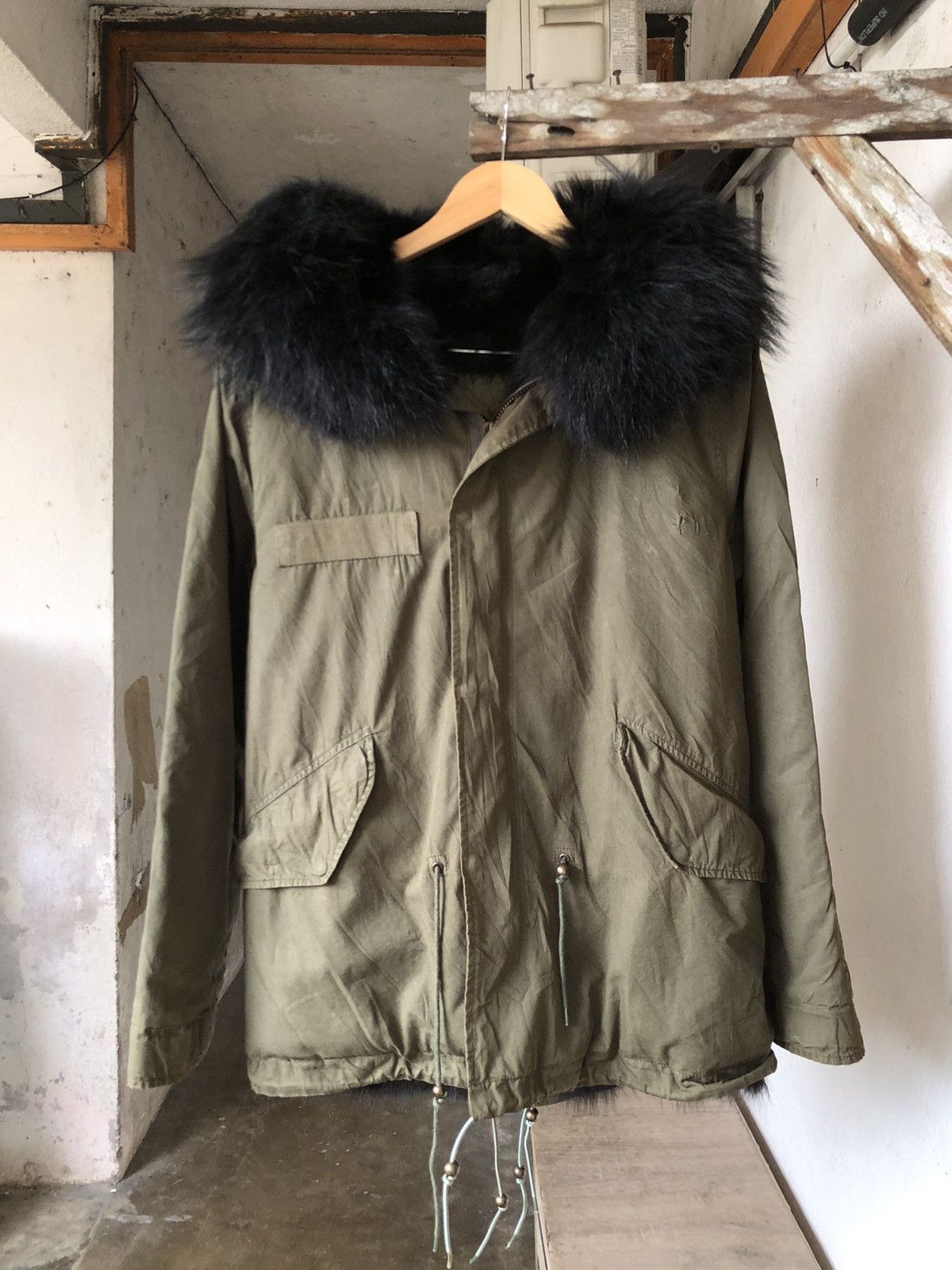 MR & MRS ITALY Authentic❗️ Mr & Mrs Italy Kayote Fur Parka Jacket Size US XXS / EU 40 - 8 Thumbnail