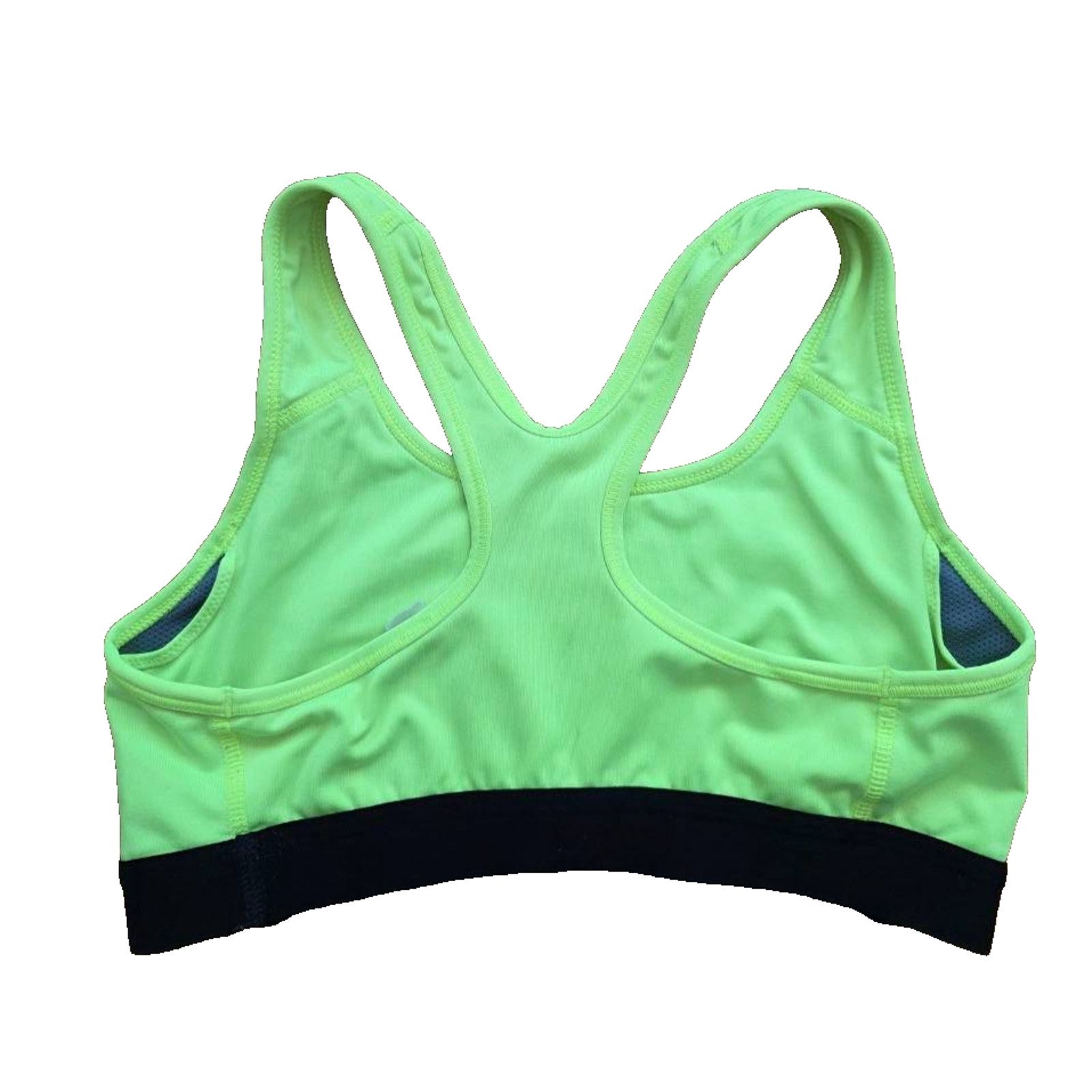 Nike Nike Pro Sports Bra Racerback Size S Neon green A001252 Size ONE SIZE - 3 Thumbnail