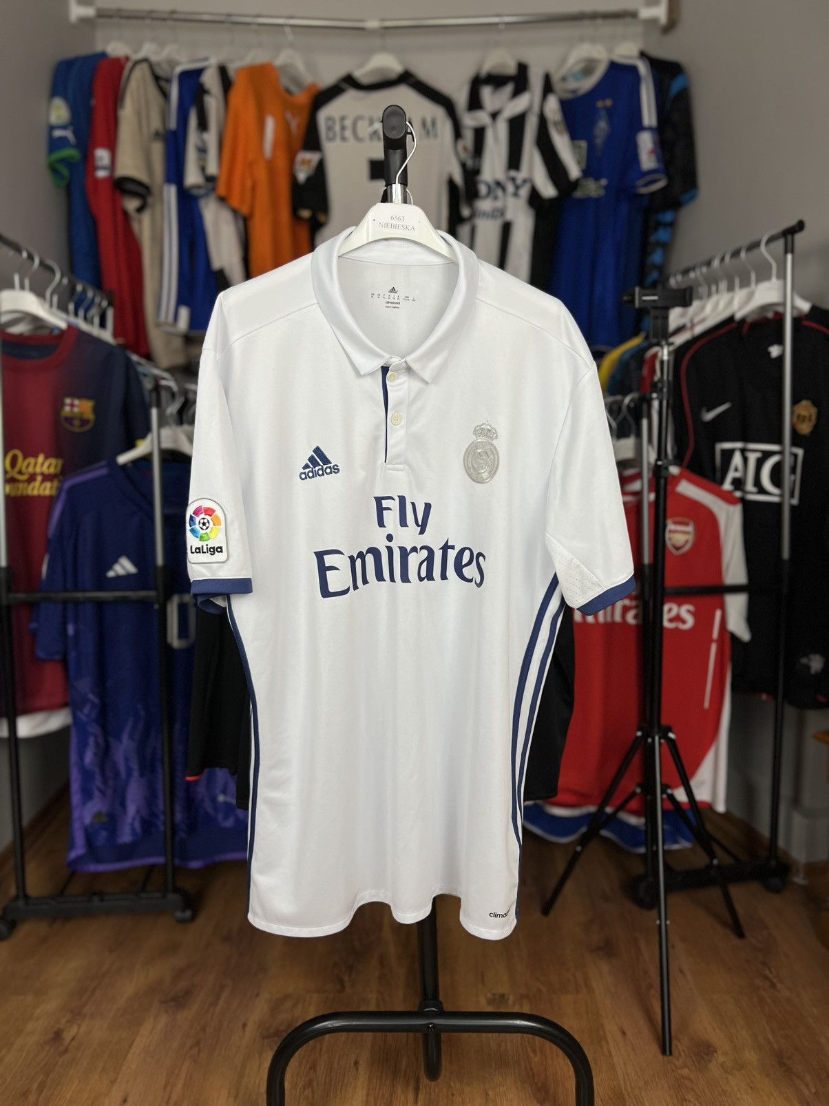 Adidas Soccer Jersey Adidas Real Madrid 2016/17 White Size US XL / EU 56 / 4 - 1 Thumbnail