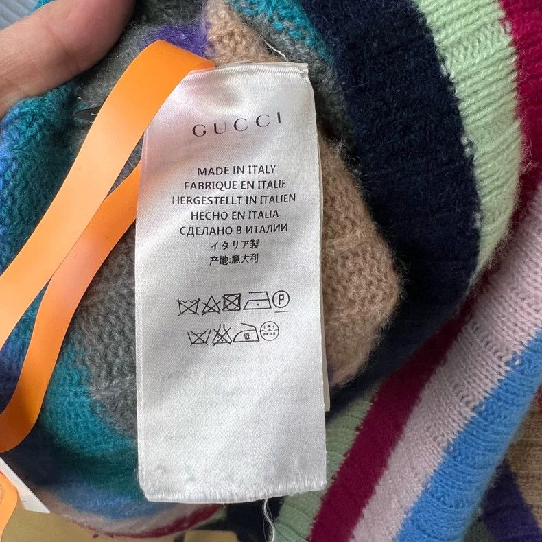 Gucci Gucci Catwalk Rainbow Cashmere Long-sleeved Sweater 2501-Ne Size US M / EU 48-50 / 2 - 4 Thumbnail